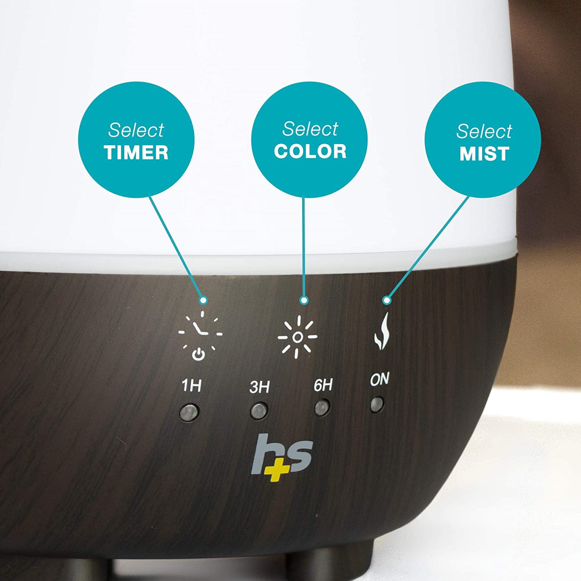 HealthSmart Ultrasonic Essential Oil Humidifier Diffuser - Image 8