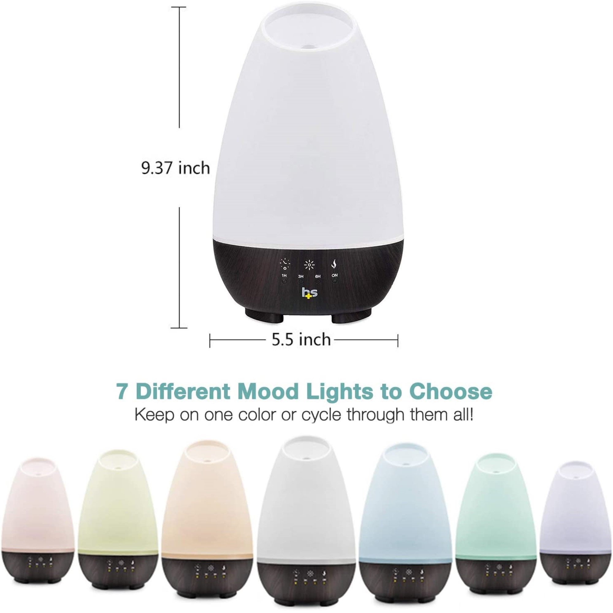 HealthSmart Ultrasonic Essential Oil Humidifier Diffuser - Image 5