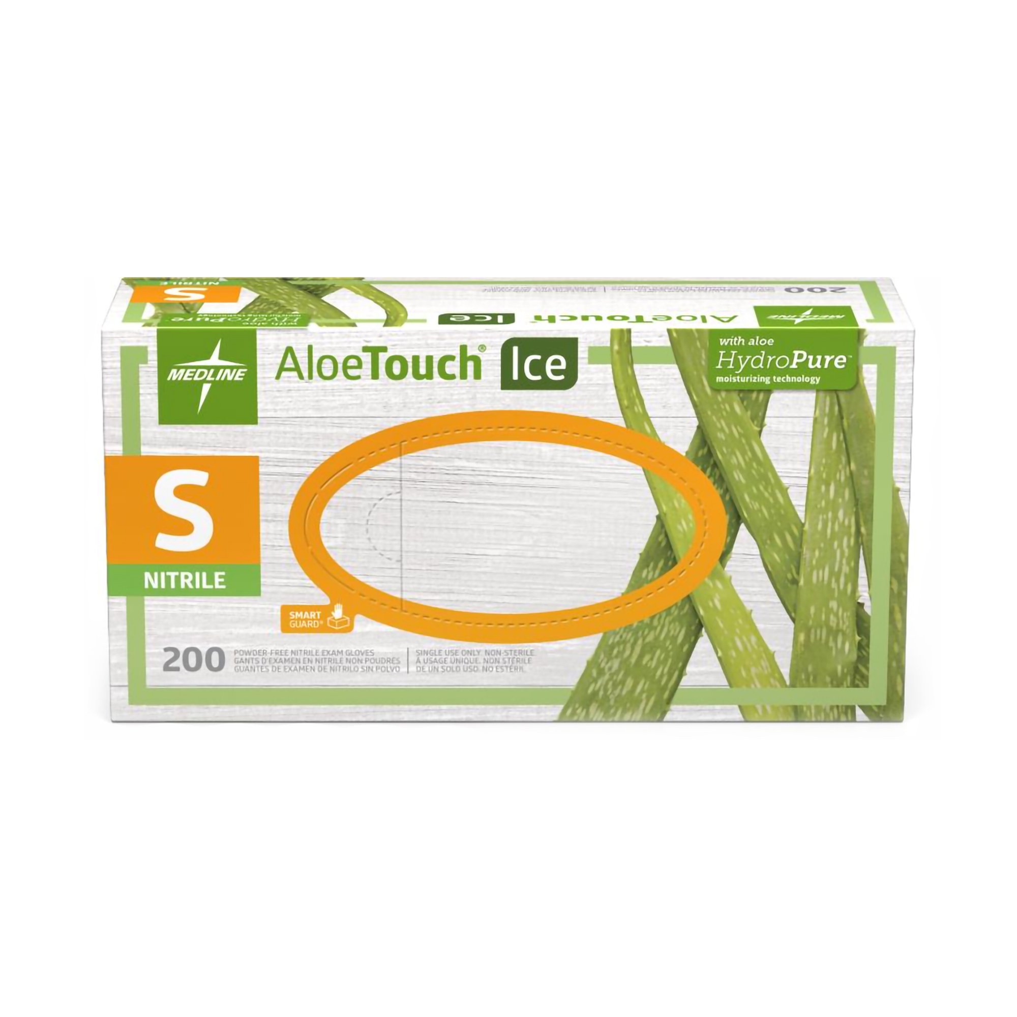 Aloetouch® Ice™ Nitrile Exam Glove, Small, Green - Image 2