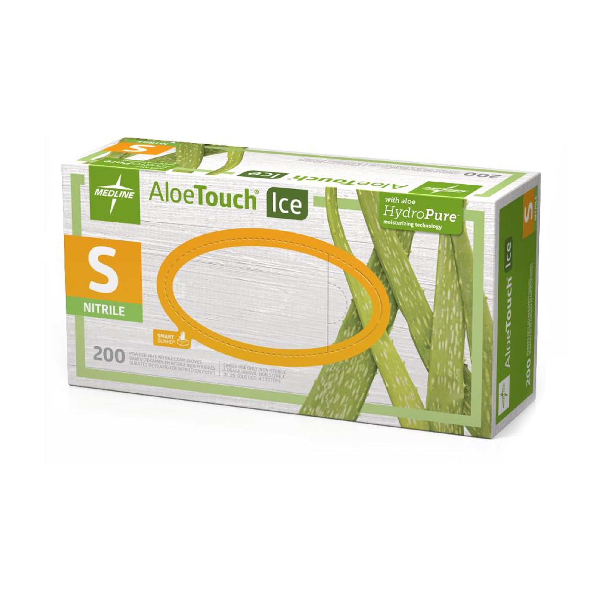 Aloetouch® Ice™ Nitrile Exam Glove, Small, Green - Image 3