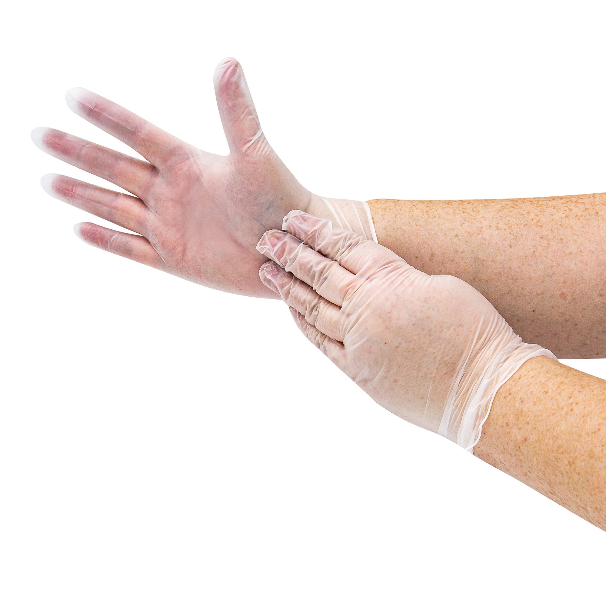 Basic® Vinyl Exam Glove, Medium, White - Image 3