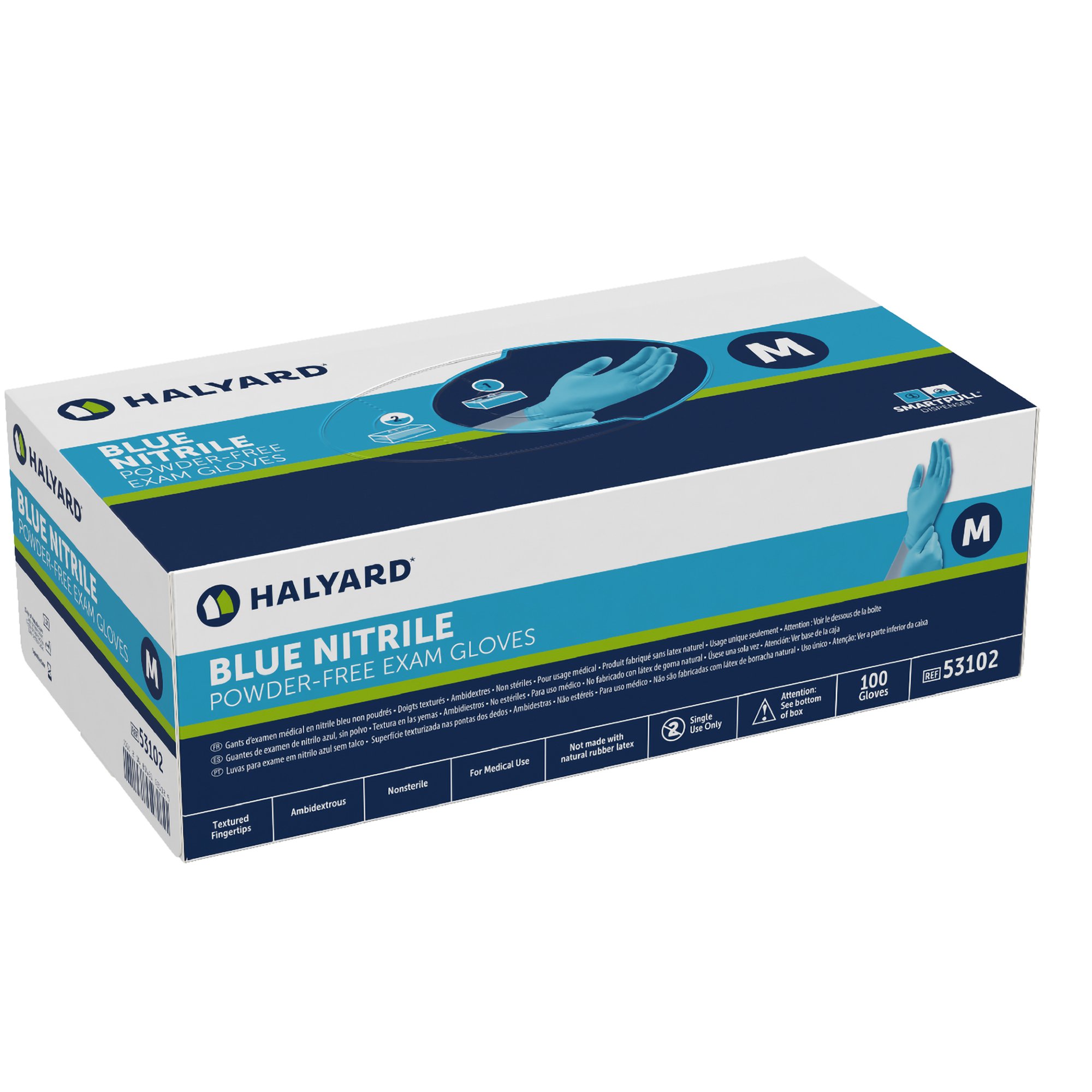 Blue Nitrile® Exam Glove, Medium - Image 2