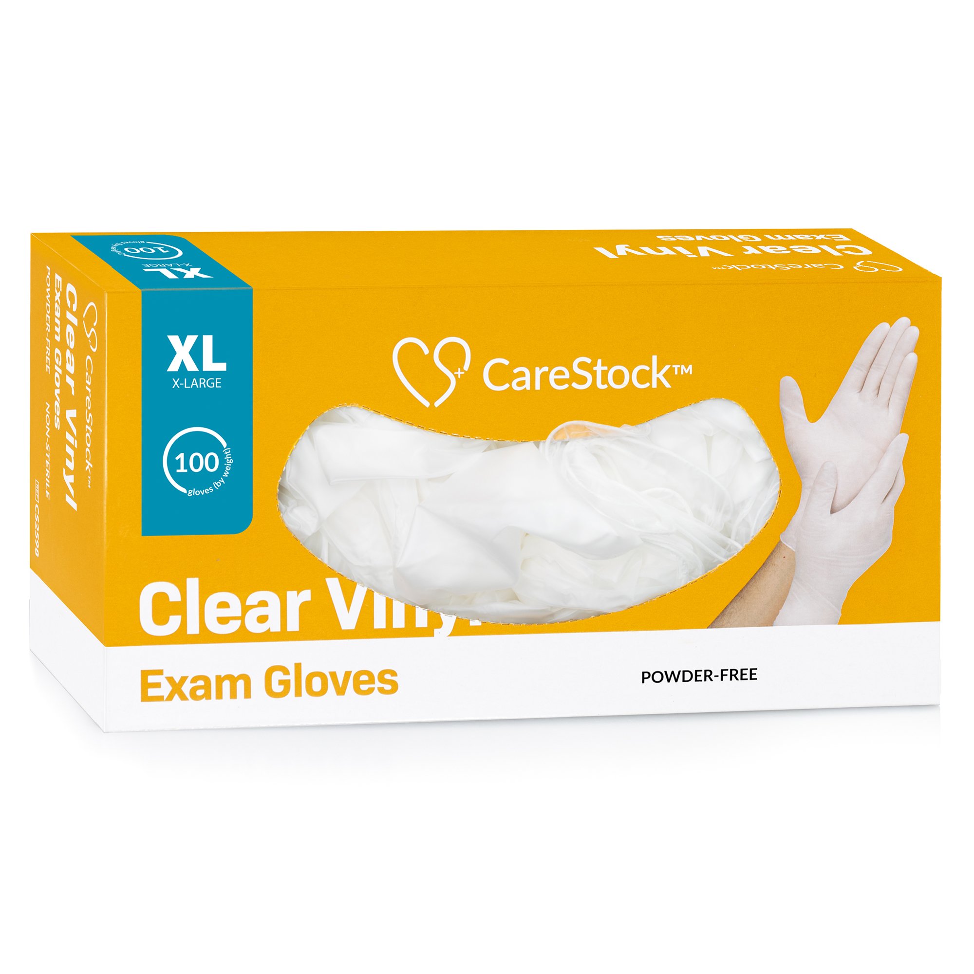 CareStock™ Vinyl Exam Glove, Extra Large, Ivory - Image 10