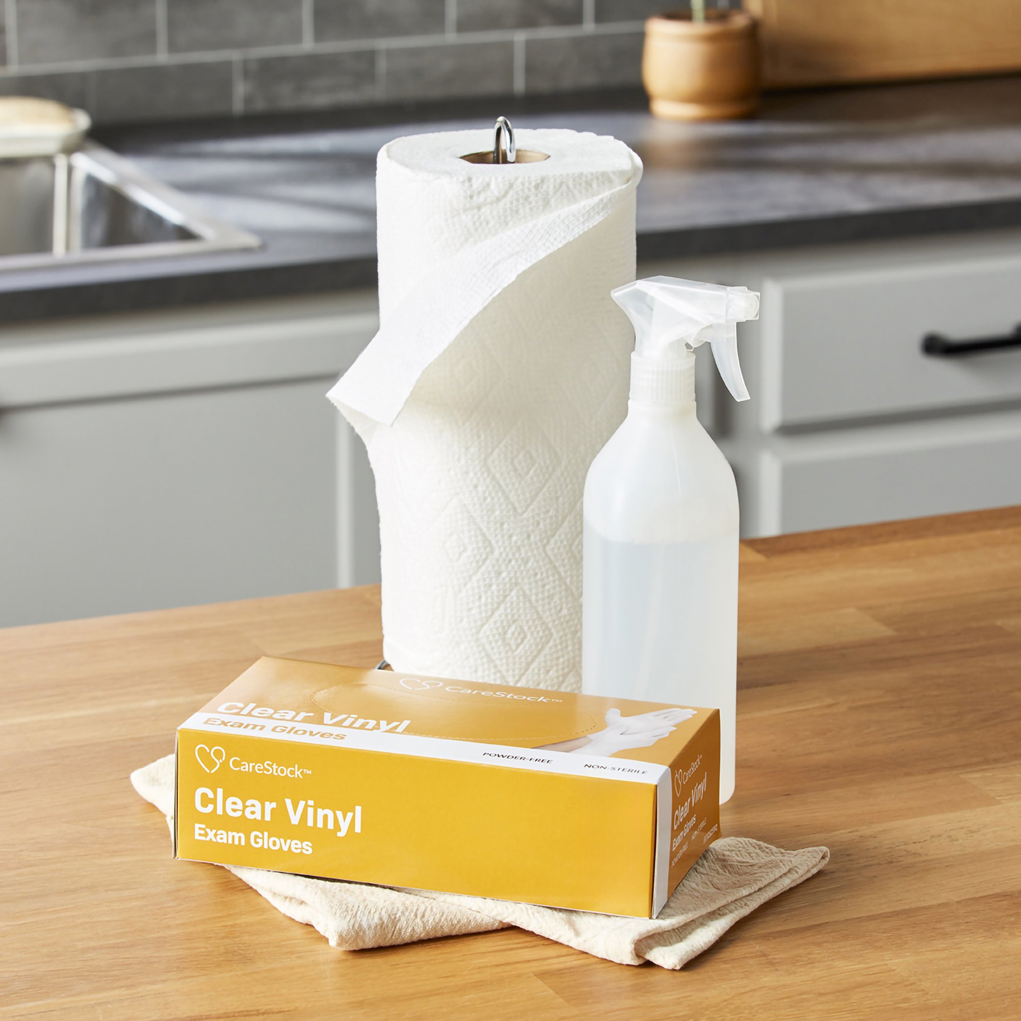 CareStock™ Vinyl Exam Glove, Extra Large, Ivory - Image 4