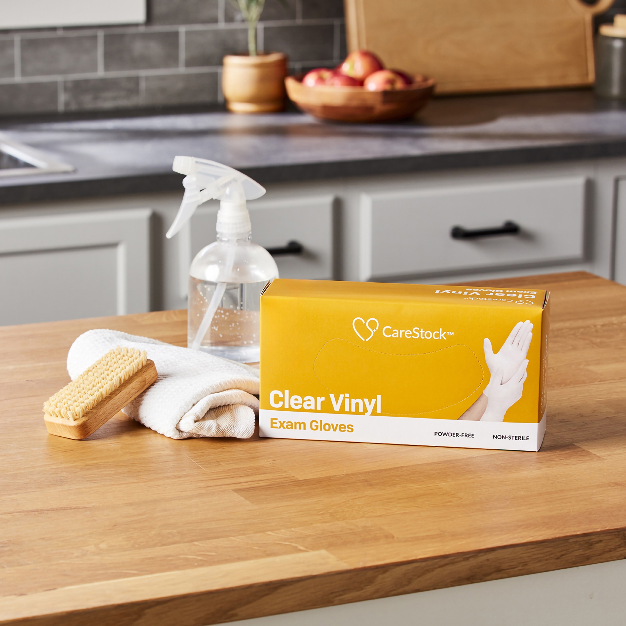 CareStock™ Vinyl Exam Glove, Large, Ivory - Image 4