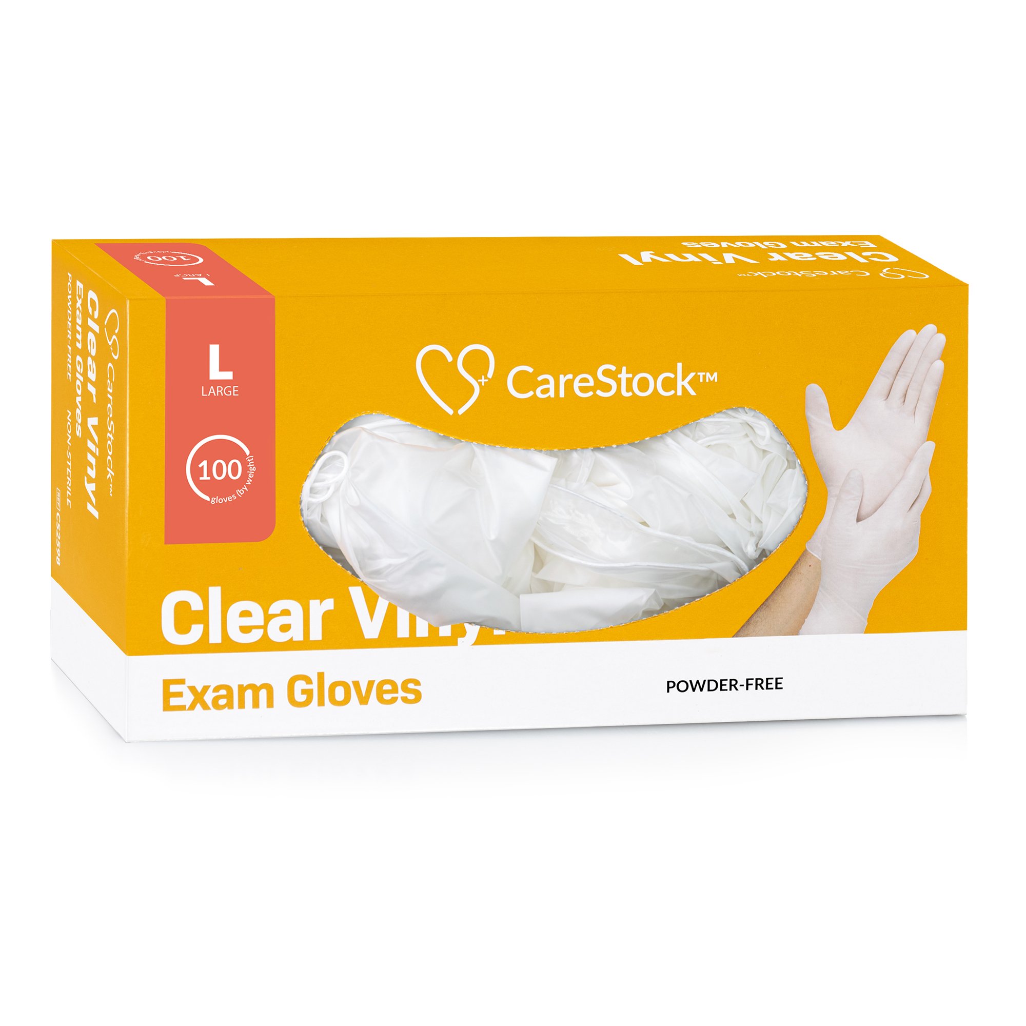 CareStock™ Vinyl Exam Glove, Large, Ivory - Image 10