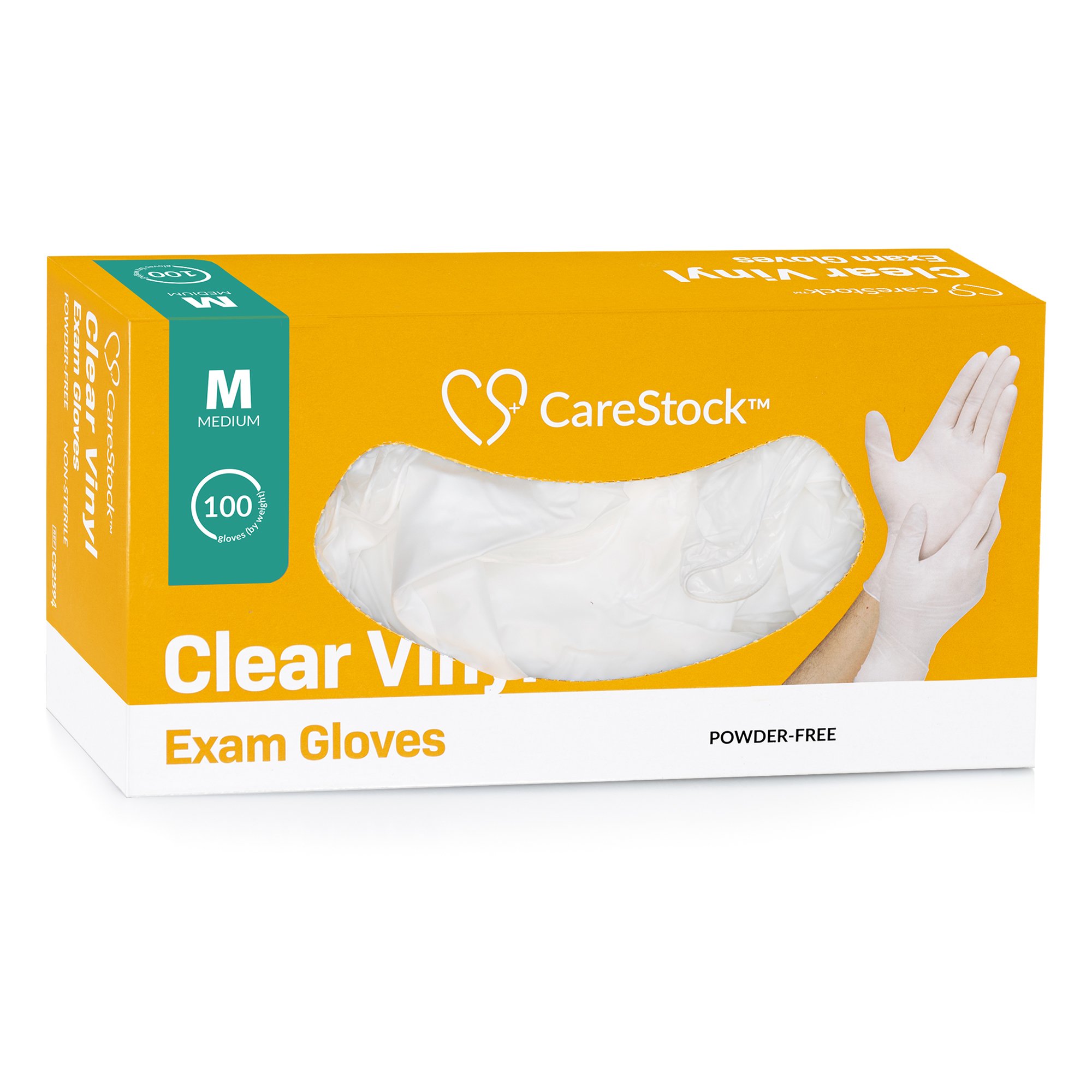 CareStock™ Vinyl Exam Glove, Medium, Ivory - Image 10