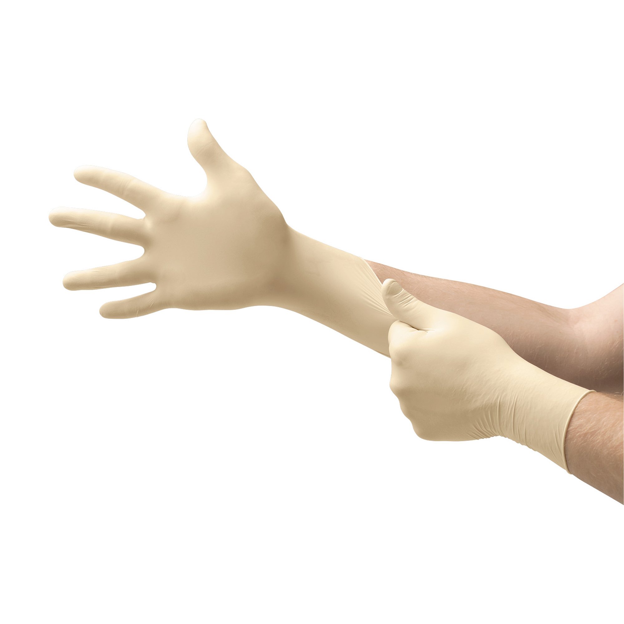 Diamond Grip™ Latex Exam Glove, Extra Large, White - Image 4