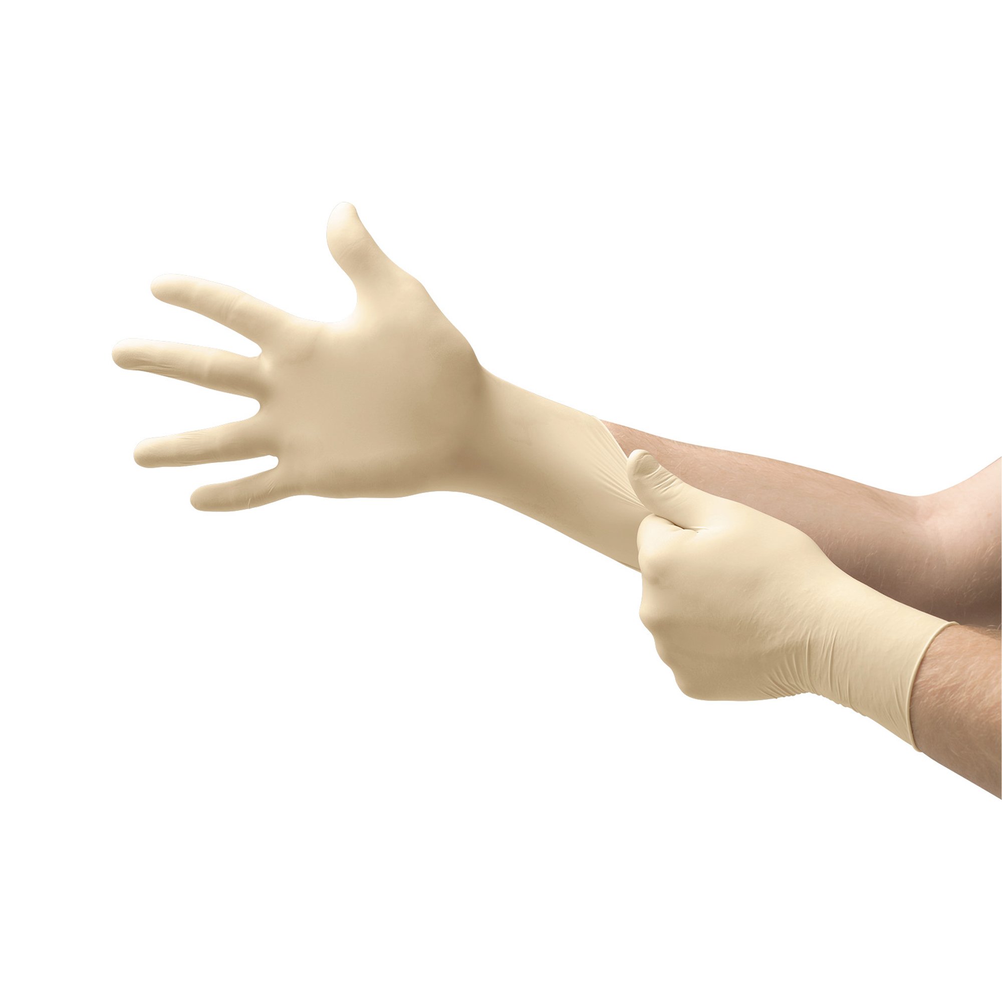 Diamond Grip™ Latex Exam Glove, Large, White - Image 2