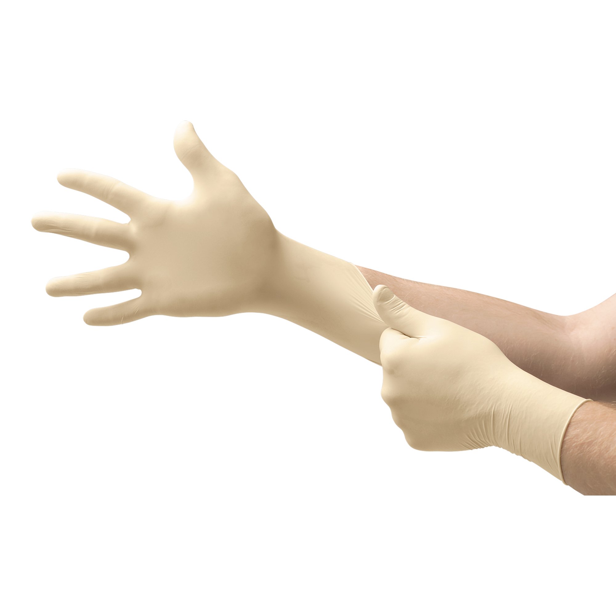 Evolution One® Latex Exam Glove, Small, White - Image 2