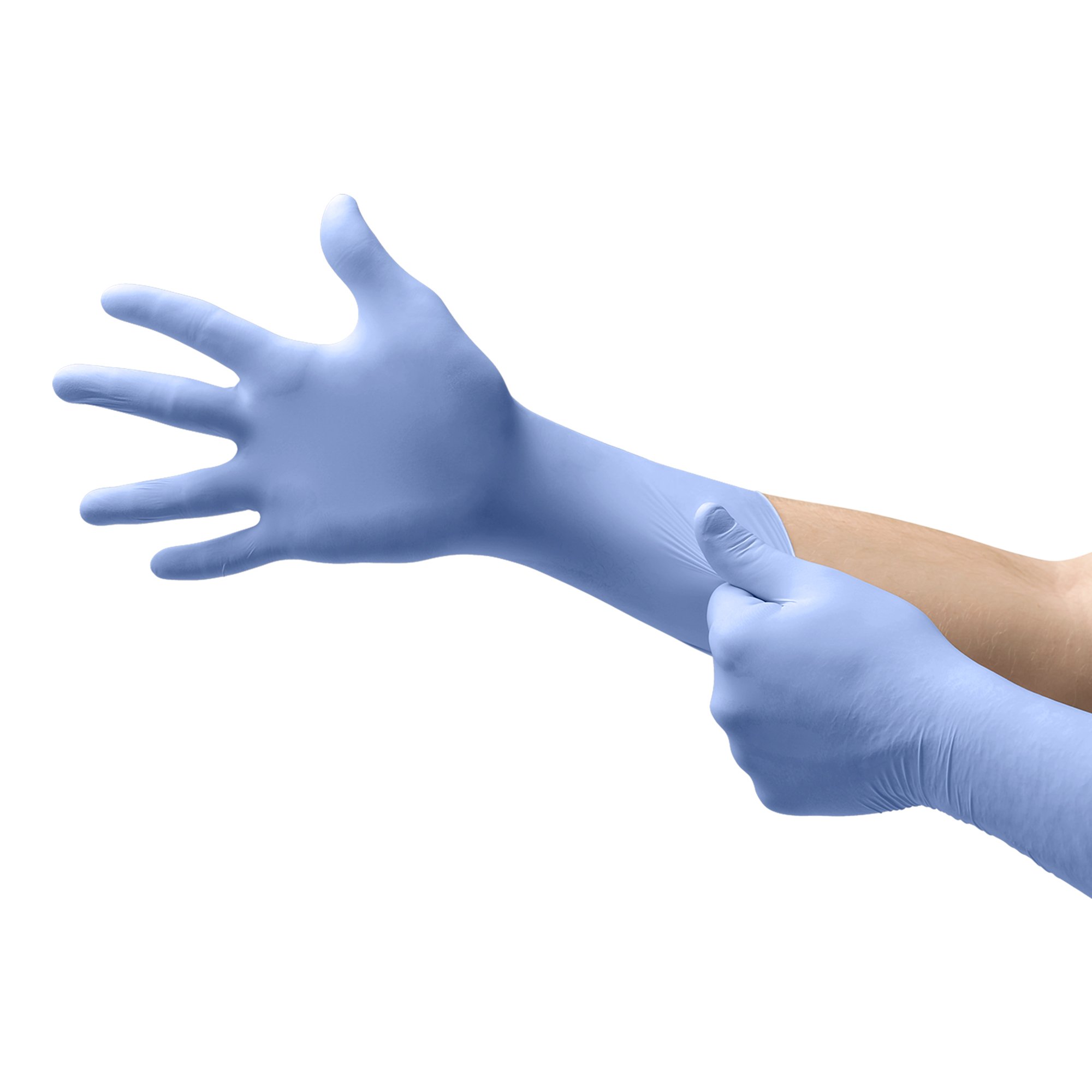 FreeForm® EC Nitrile Extended Cuff Length Exam Glove, 2X-Large, Blue - Image 2