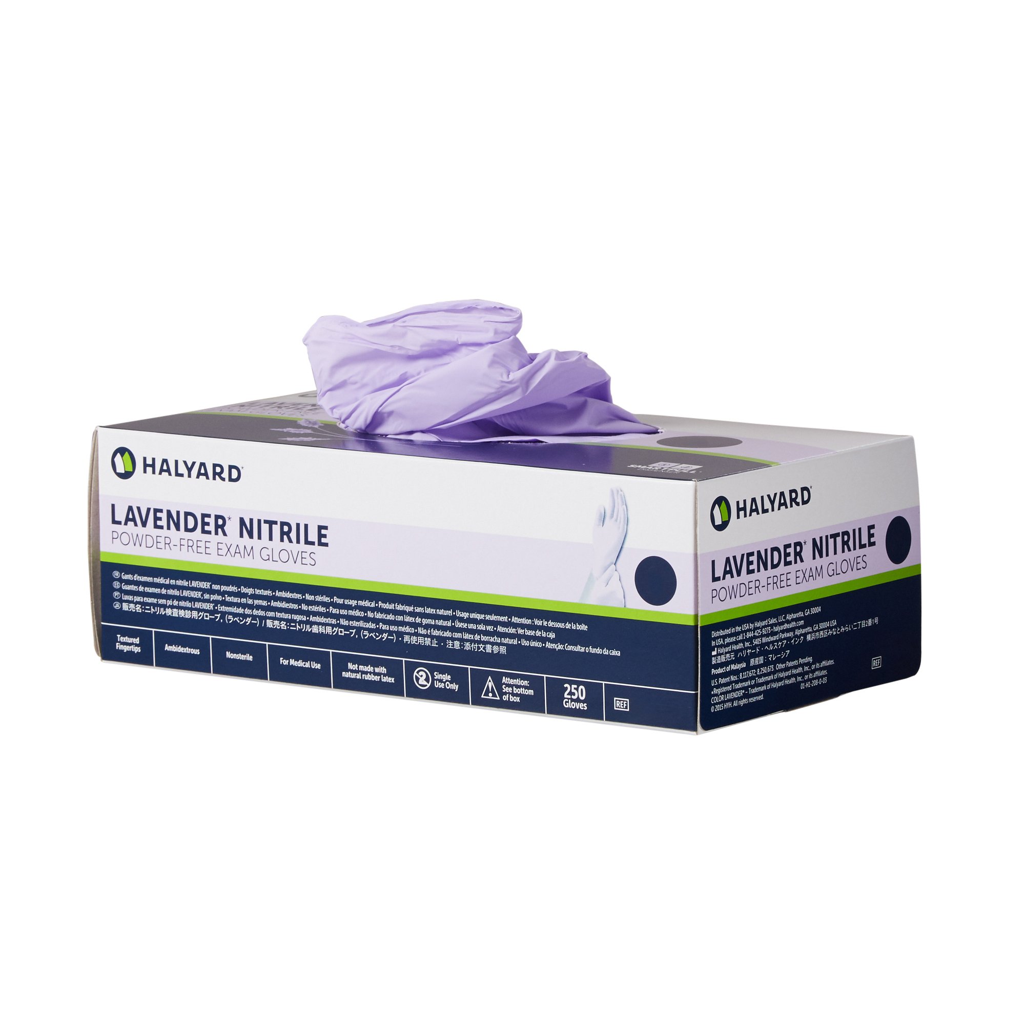 Halyard™ Lavender™ Nitrile Exam Glove, Large - Image 2