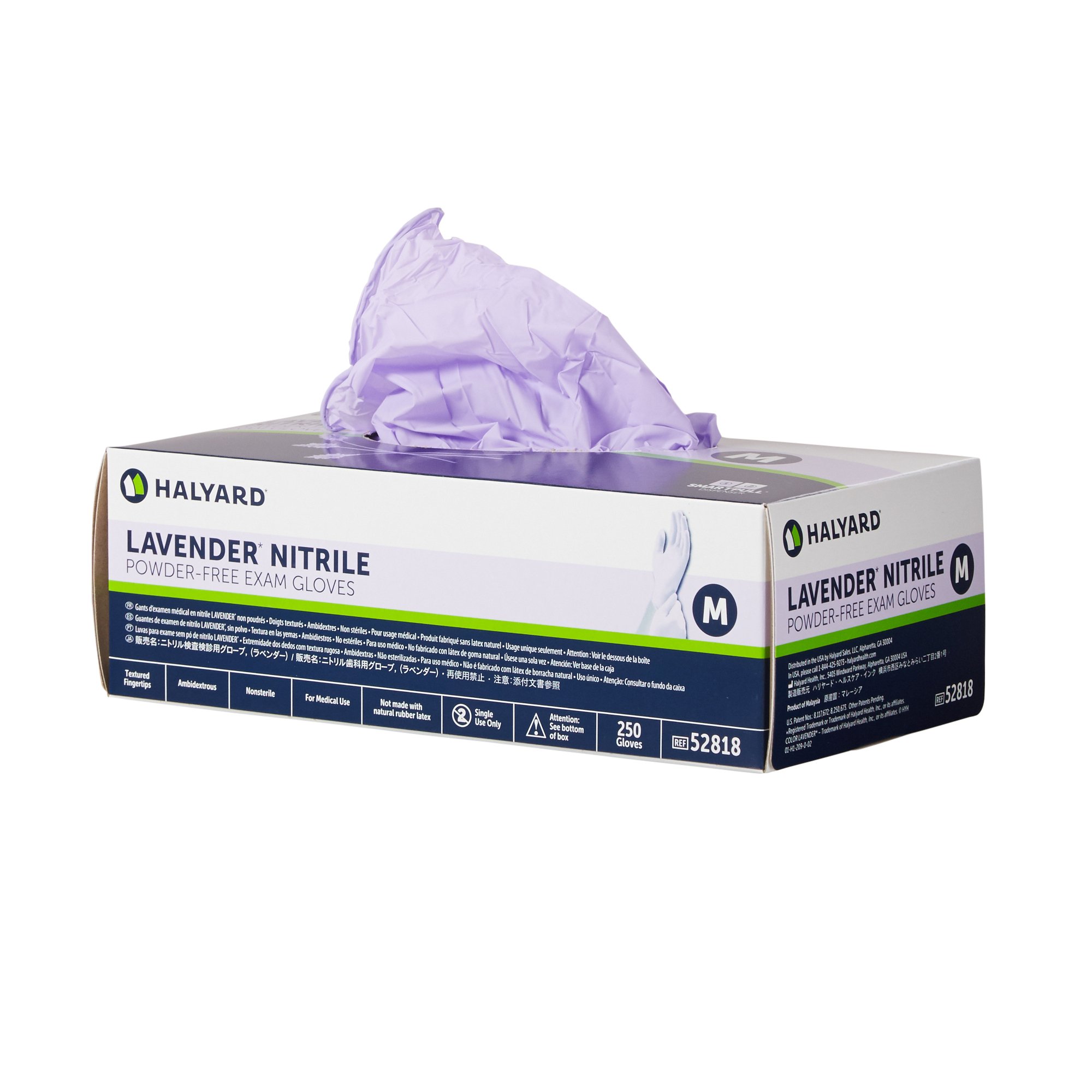 Halyard™ Lavender™ Nitrile Exam Glove, Medium - Image 2