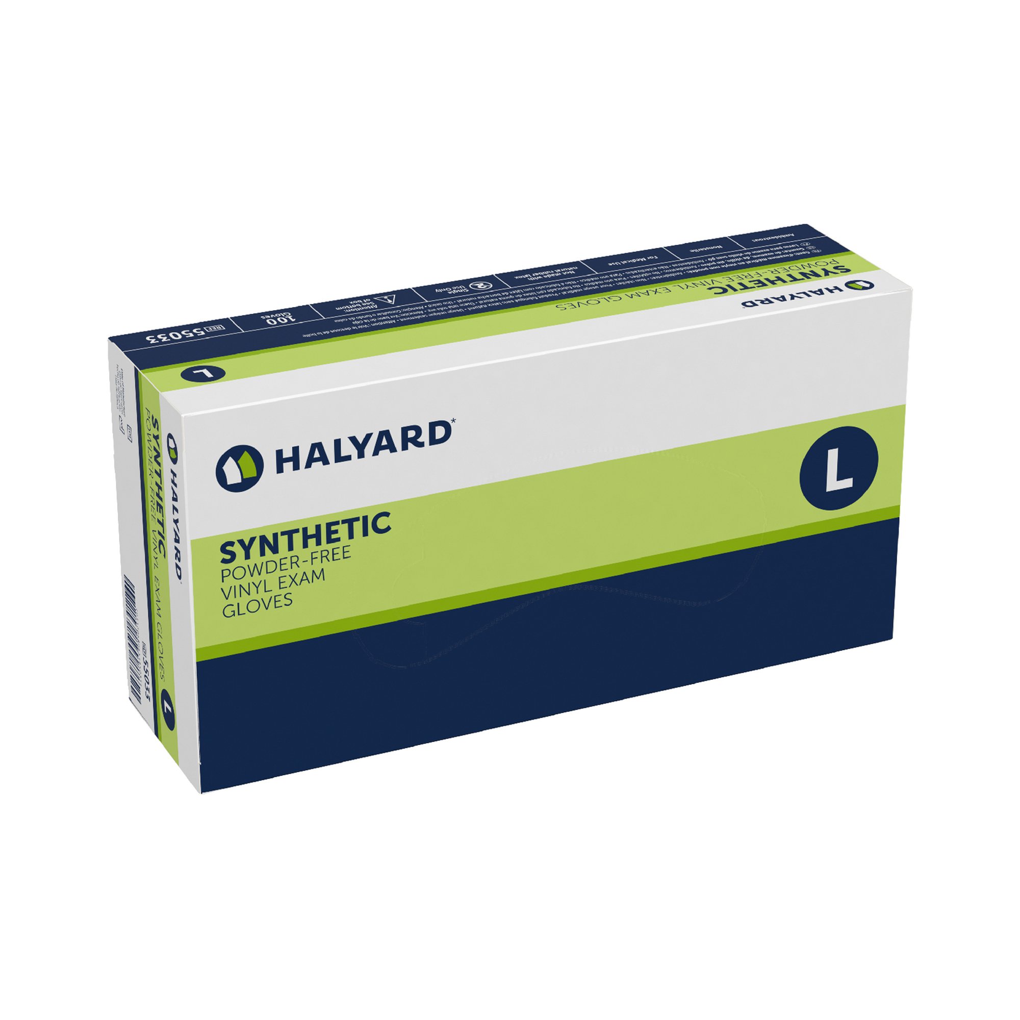 Halyard™ Vinyl Exam Glove, Large, Clear - Image 2