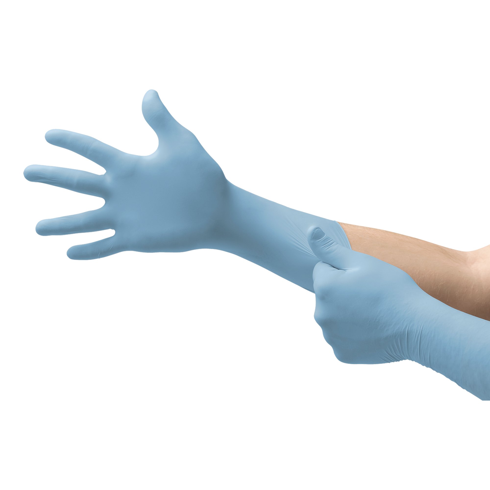 Integra® EC Nitrile Extended Cuff Length Exam Glove, Large, Blue - Image 2