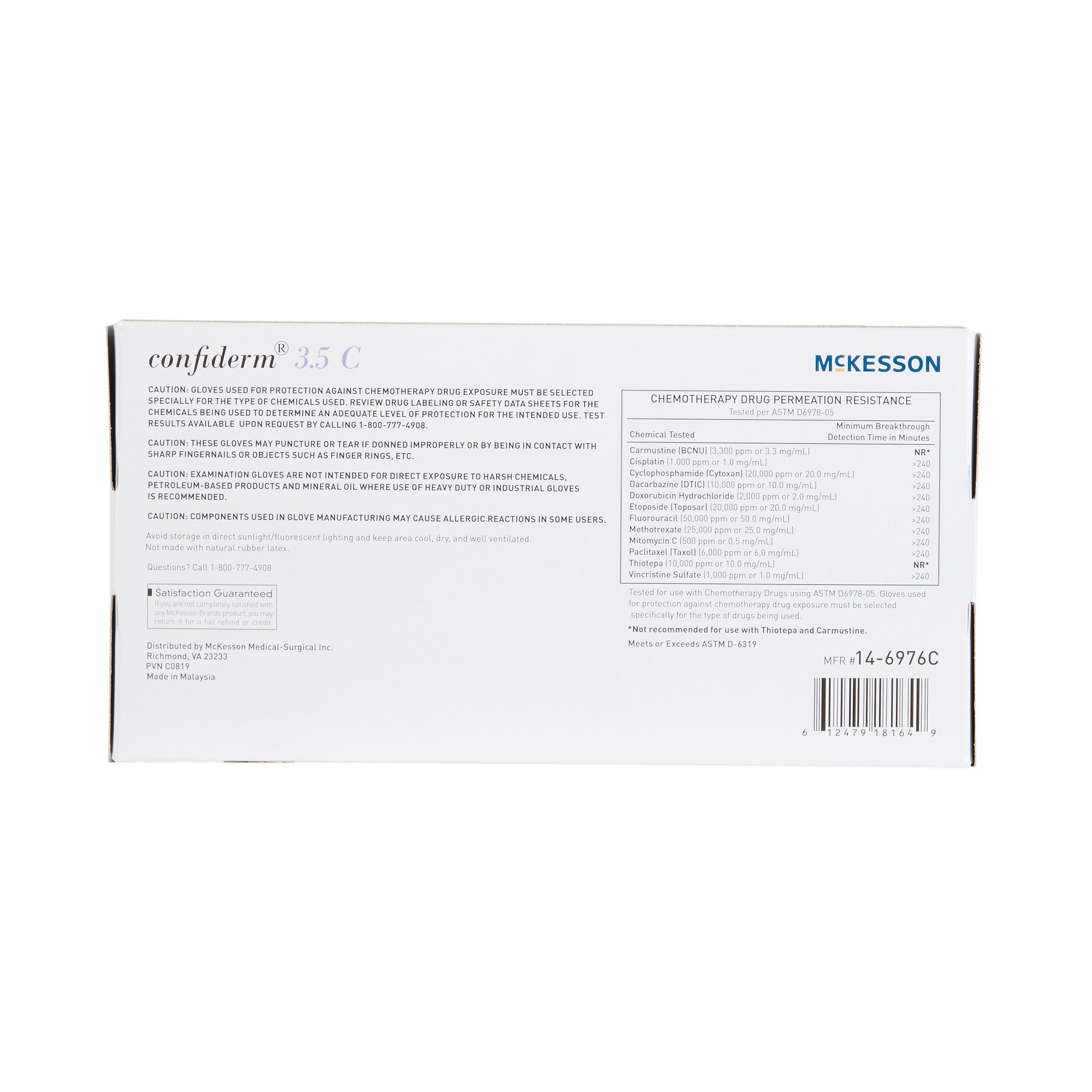 McKesson Confiderm® 3.5C Nitrile Exam Glove, Medium, Blue - Image 7