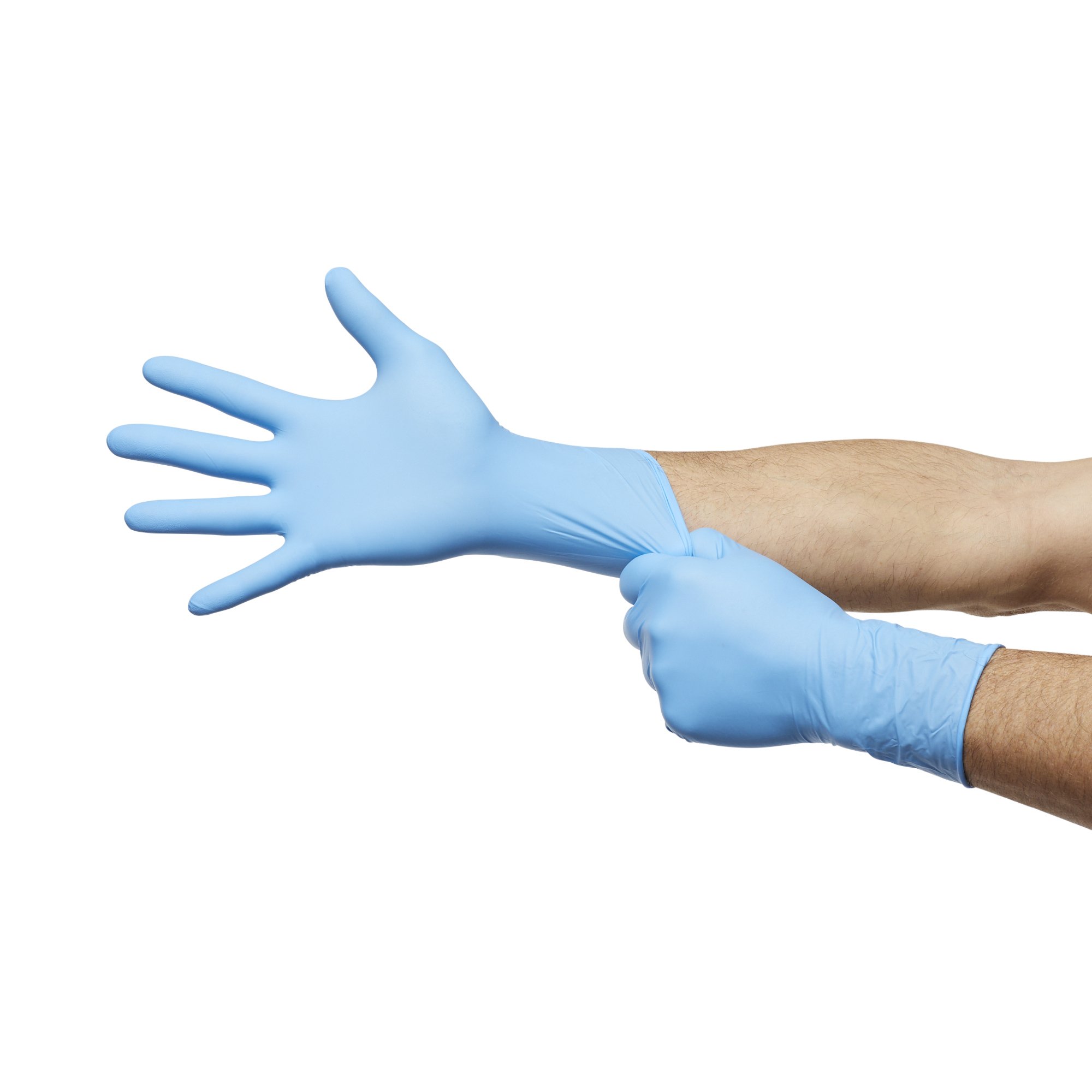 McKesson Confiderm® 6.5CX Nitrile Extended Cuff Length Exam Glove, Large, Blue - Image 8