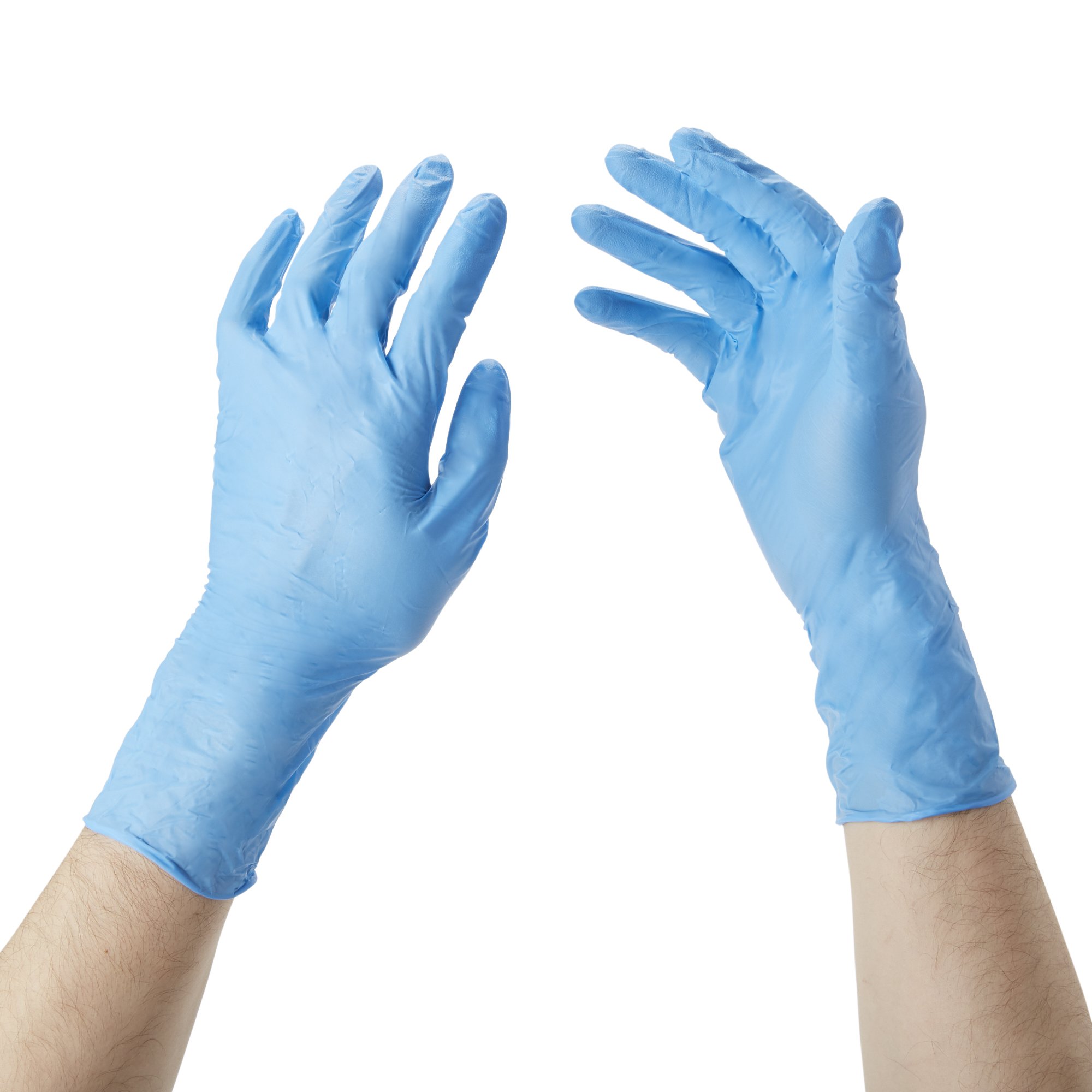 McKesson Confiderm® 6.5CX Nitrile Extended Cuff Length Exam Glove, Small, Blue - Image 9