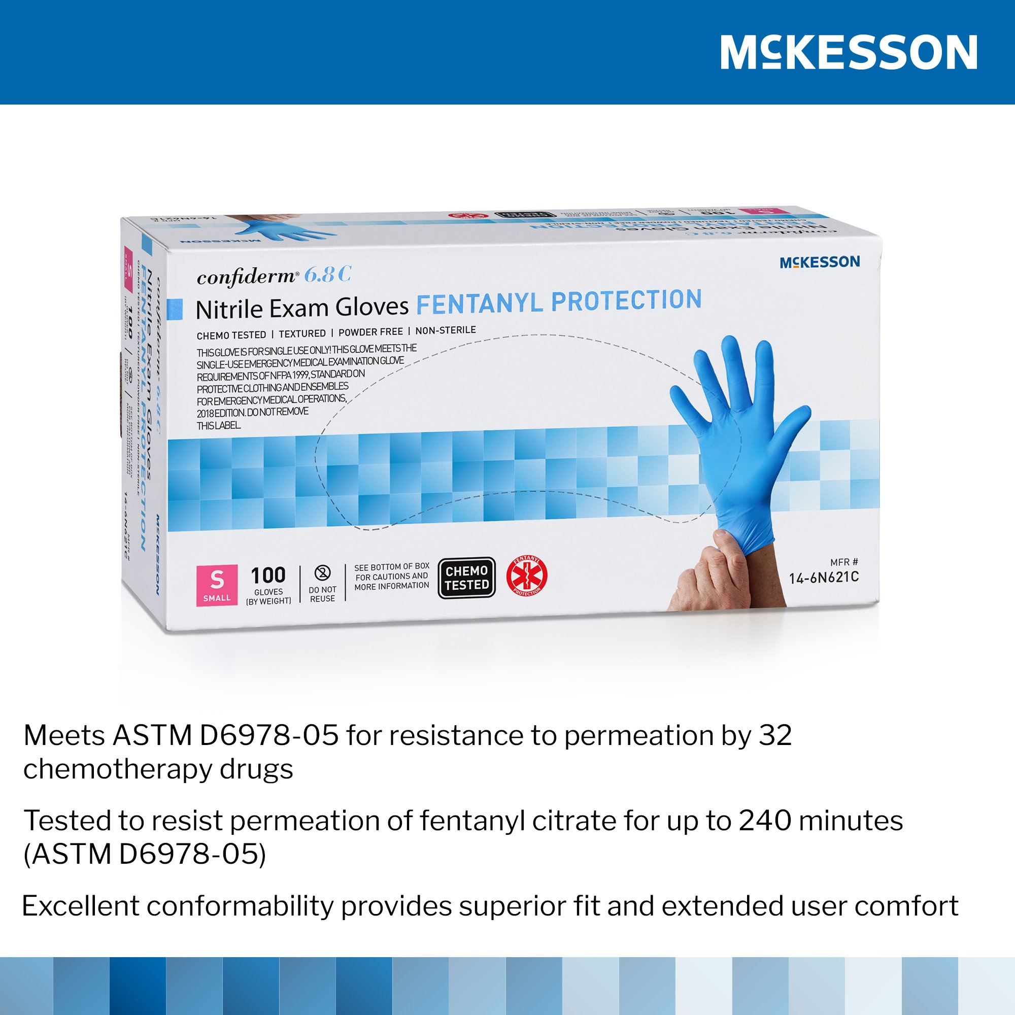 McKesson Confiderm® 6.8C Exam Glove - Image 4