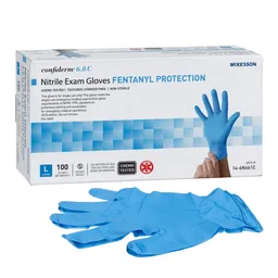 McKesson Confiderm® 6.8C Nitrile Exam Glove, Large, Blue