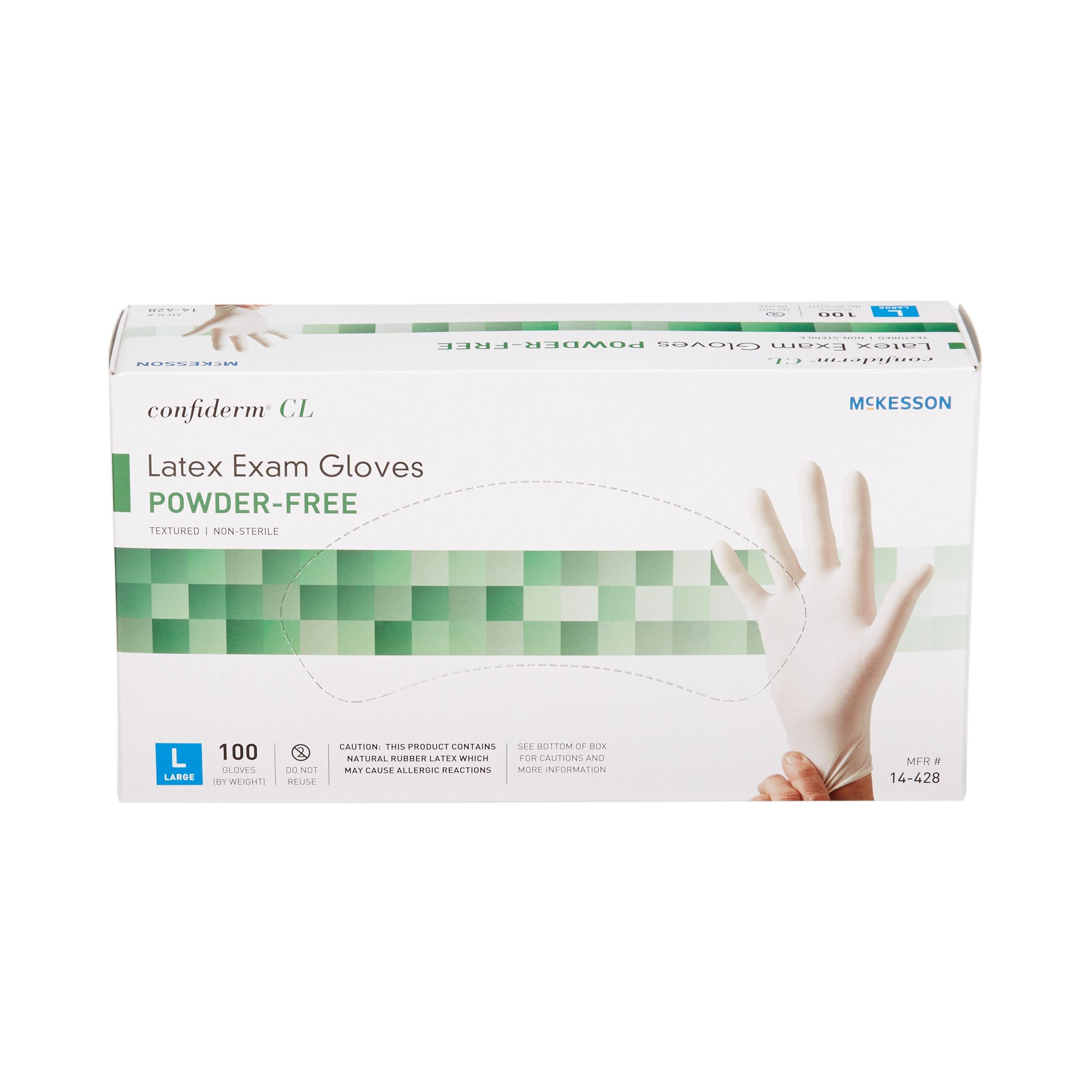 McKesson Confiderm® CL Latex Exam Glove, Large, Ivory - Image 5