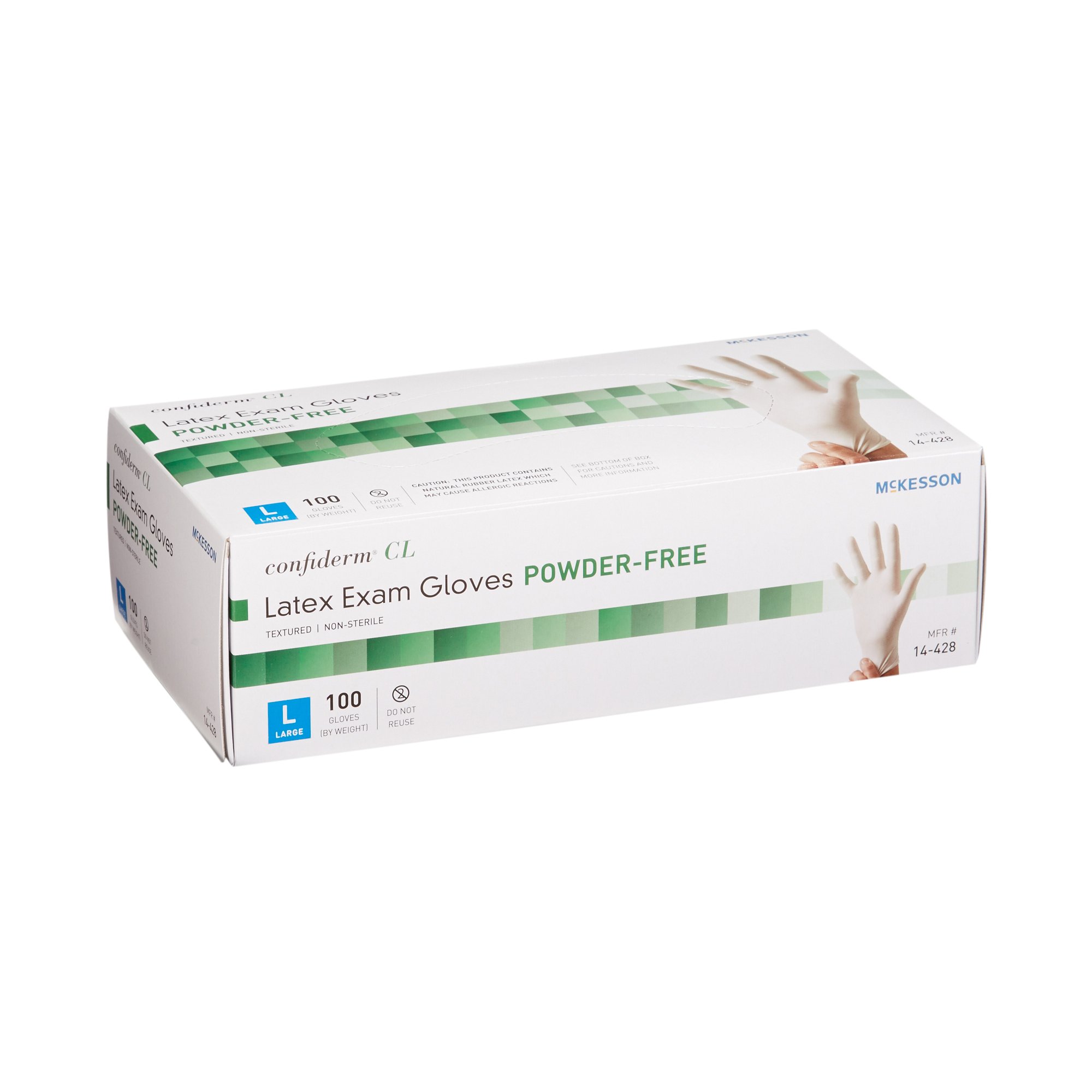 McKesson Confiderm® CL Latex Exam Glove, Large, Ivory - Image 6