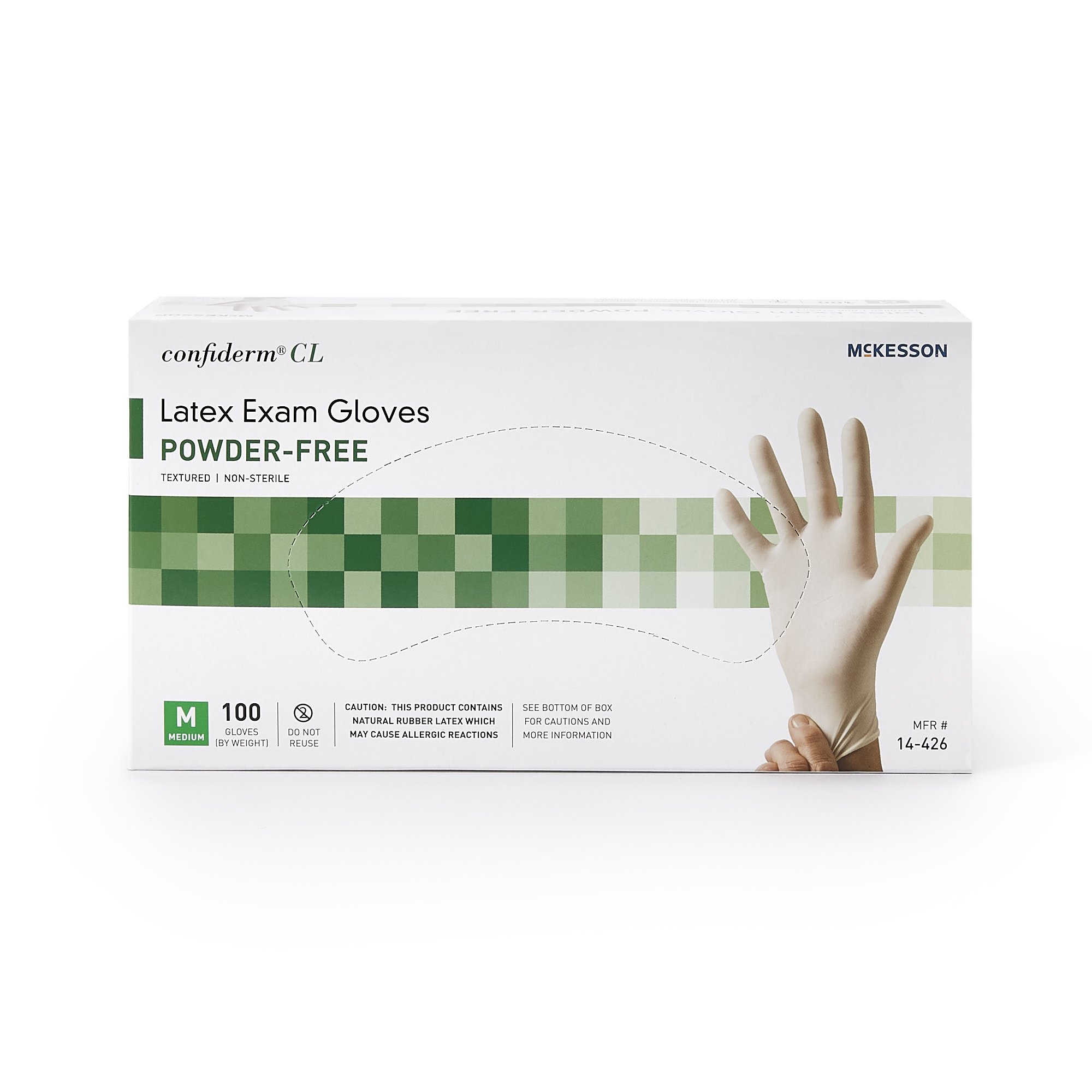 McKesson Confiderm® CL Latex Exam Glove, Medium, Ivory - Image 5