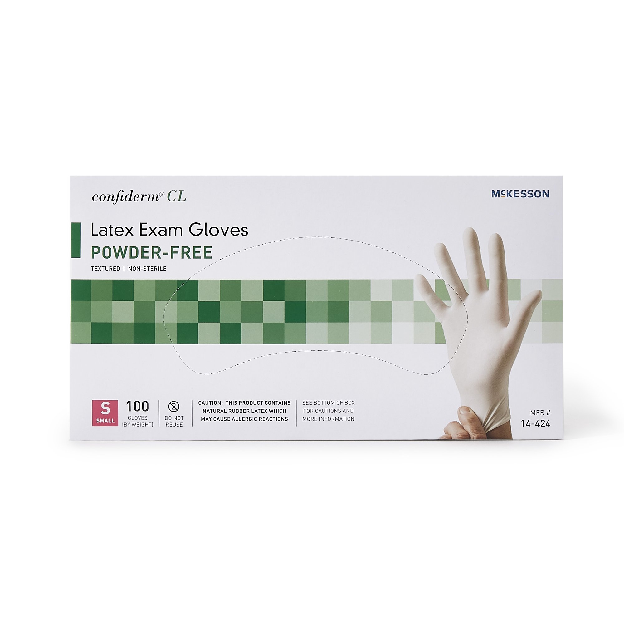 McKesson Confiderm® CL Latex Exam Glove, Small, Ivory - Image 5