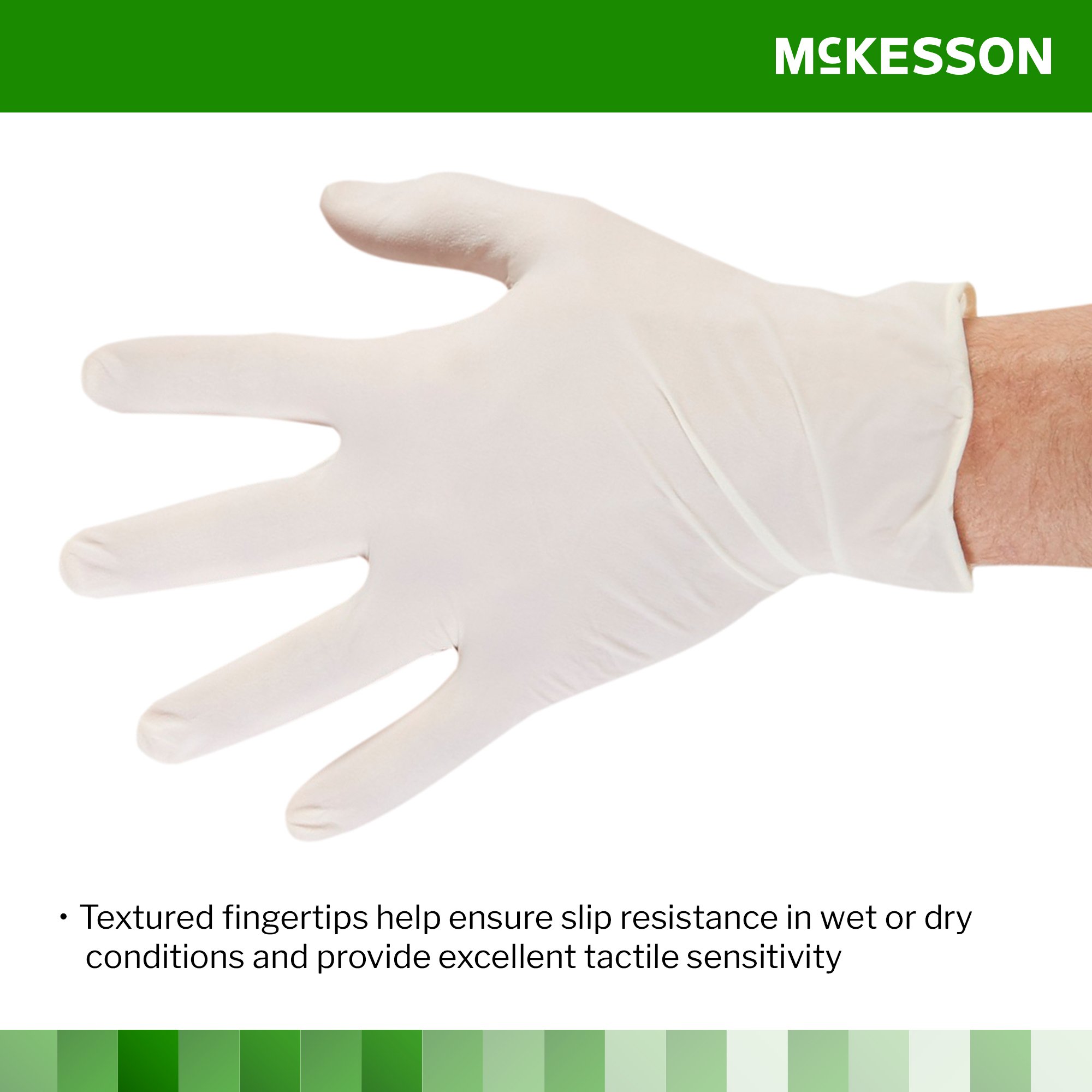 McKesson Confiderm® CL Latex Gloves, Extra-Small, Ivory - Image 4
