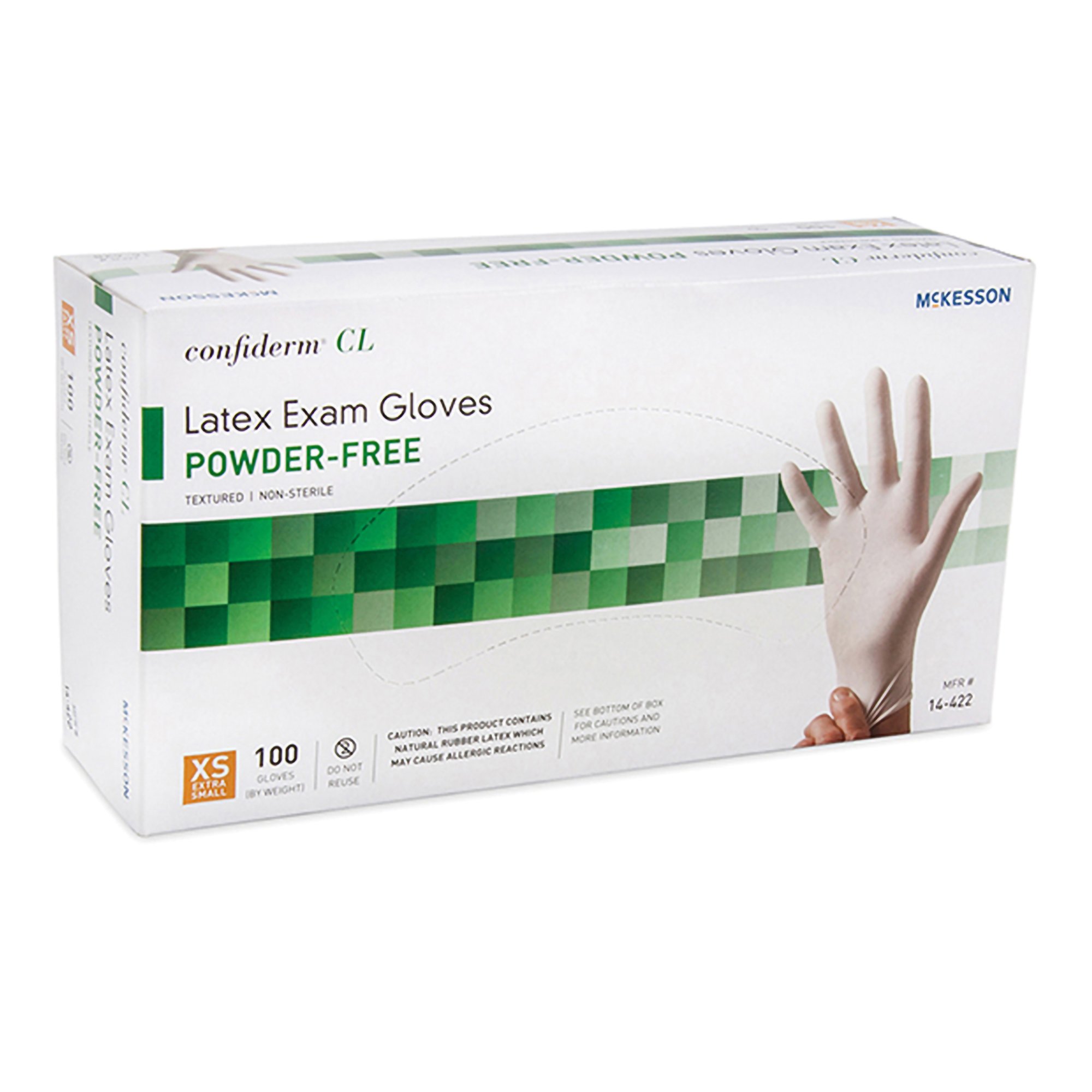McKesson Confiderm® CL Latex Gloves, Extra-Small, Ivory - Image 5