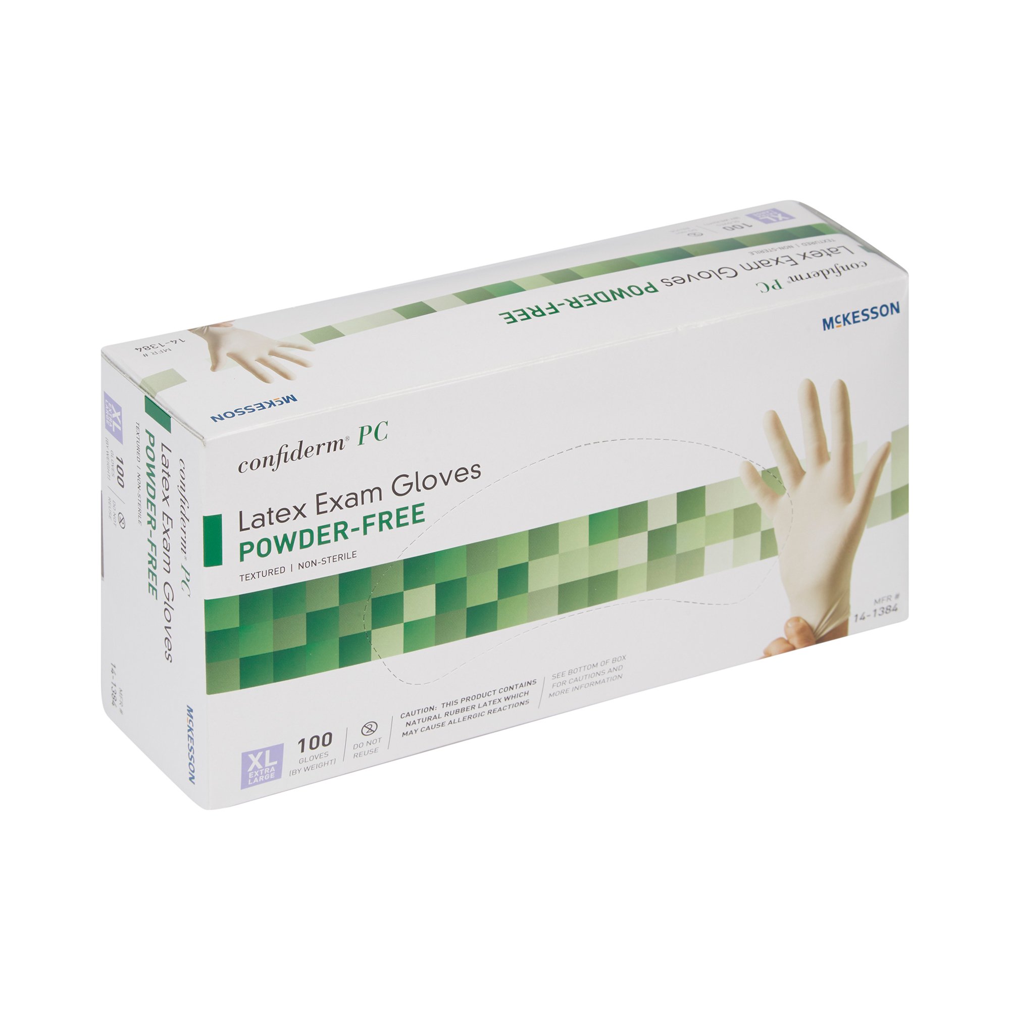 McKesson Confiderm® Latex Exam Glove, Extra Large, Ivory - Image 5