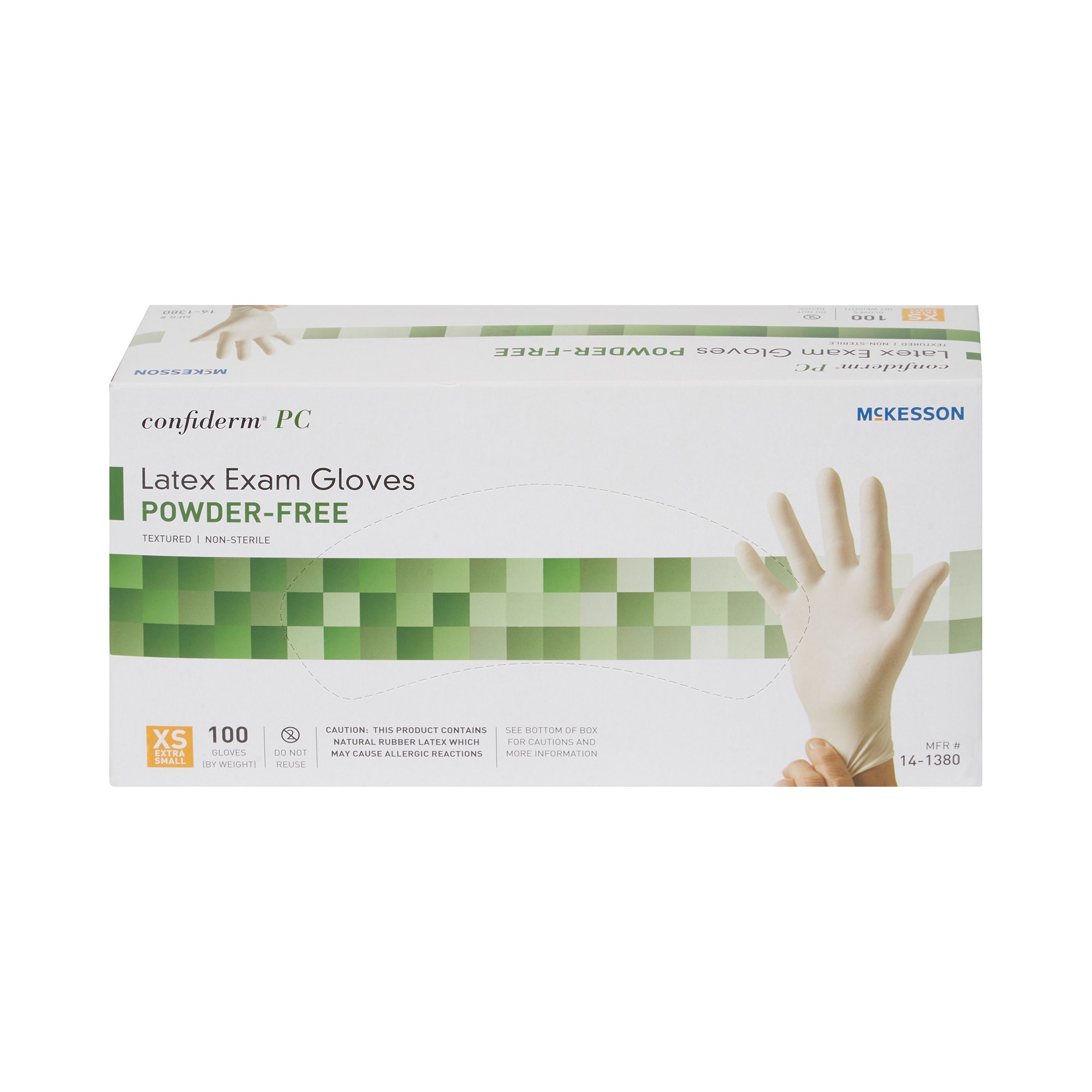 McKesson Confiderm® Latex Exam Glove, Extra Small, Ivory - Image 5