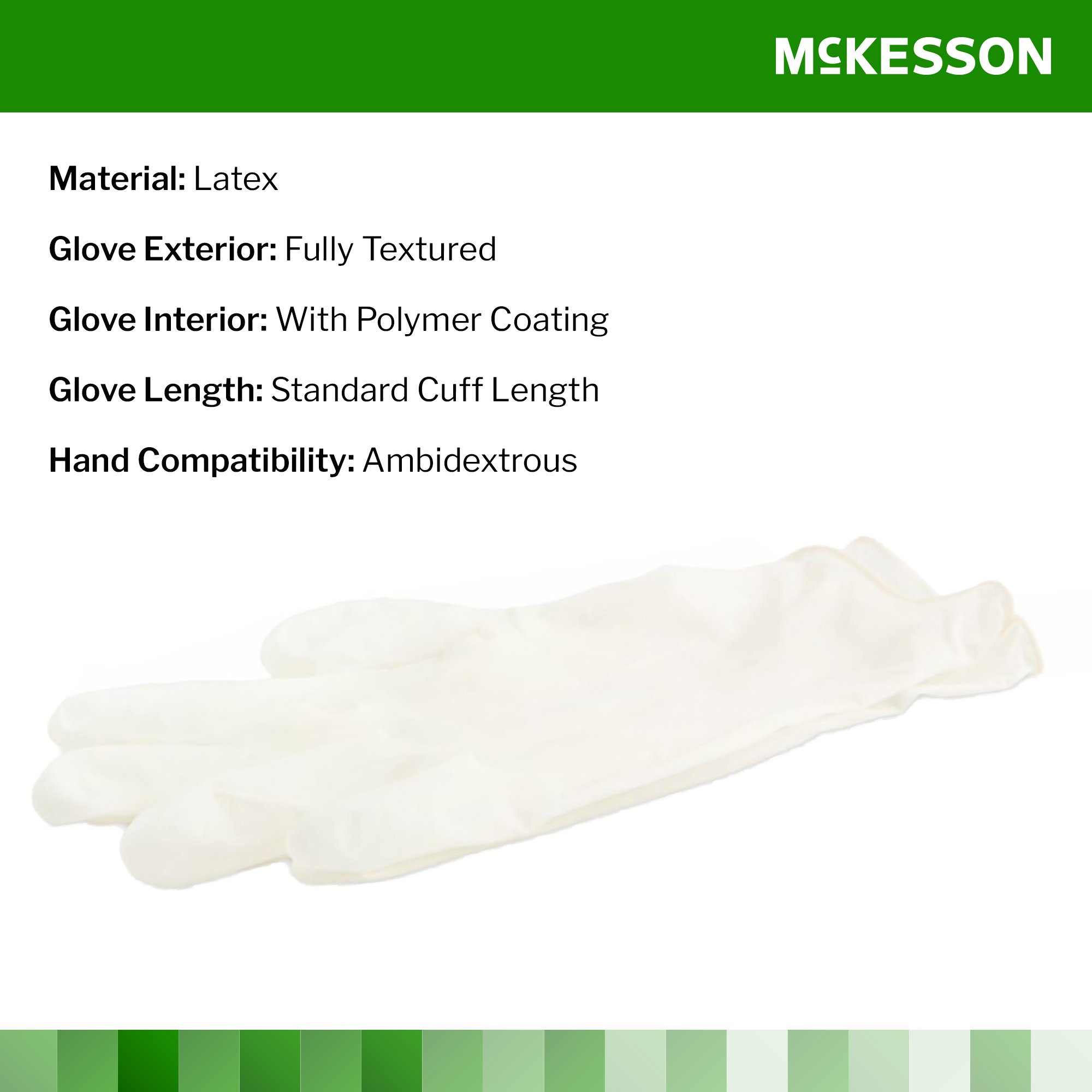 McKesson Confiderm® Latex Exam Glove, Large, Ivory - Image 3