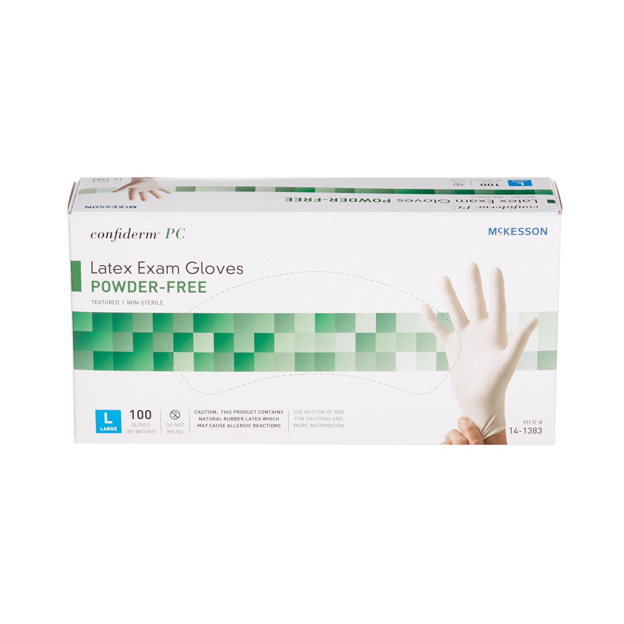 McKesson Confiderm® Latex Exam Glove, Large, Ivory - Image 5