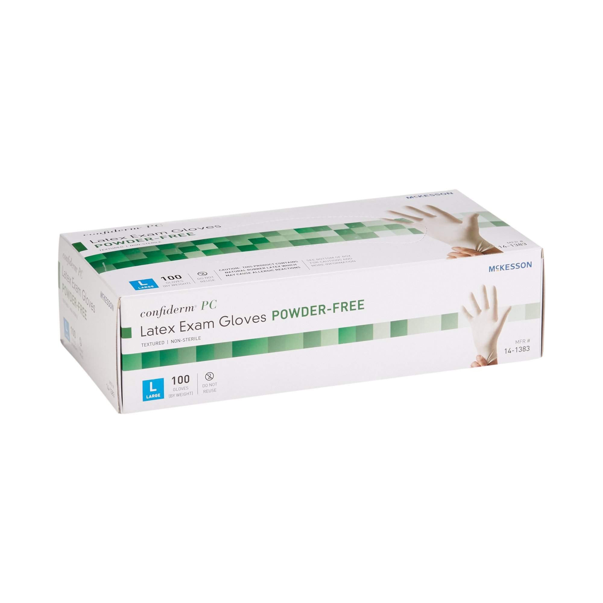 McKesson Confiderm® Latex Exam Glove, Large, Ivory - Image 6