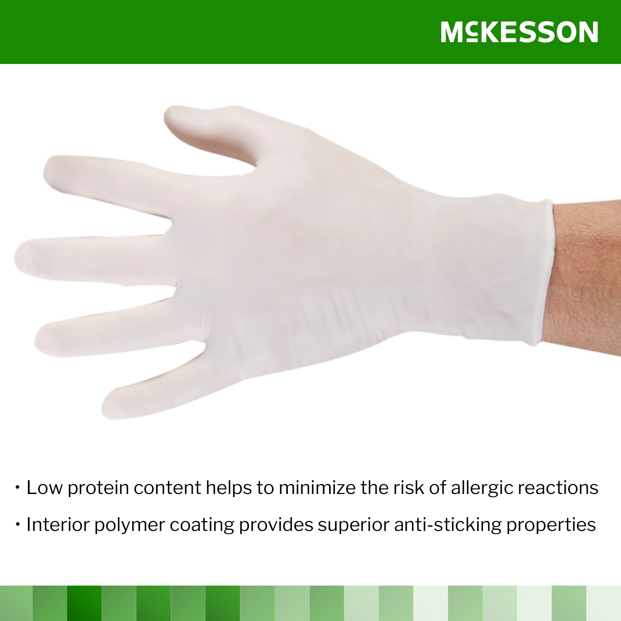 McKesson Confiderm® Latex Exam Glove, Medium, Ivory - Image 4