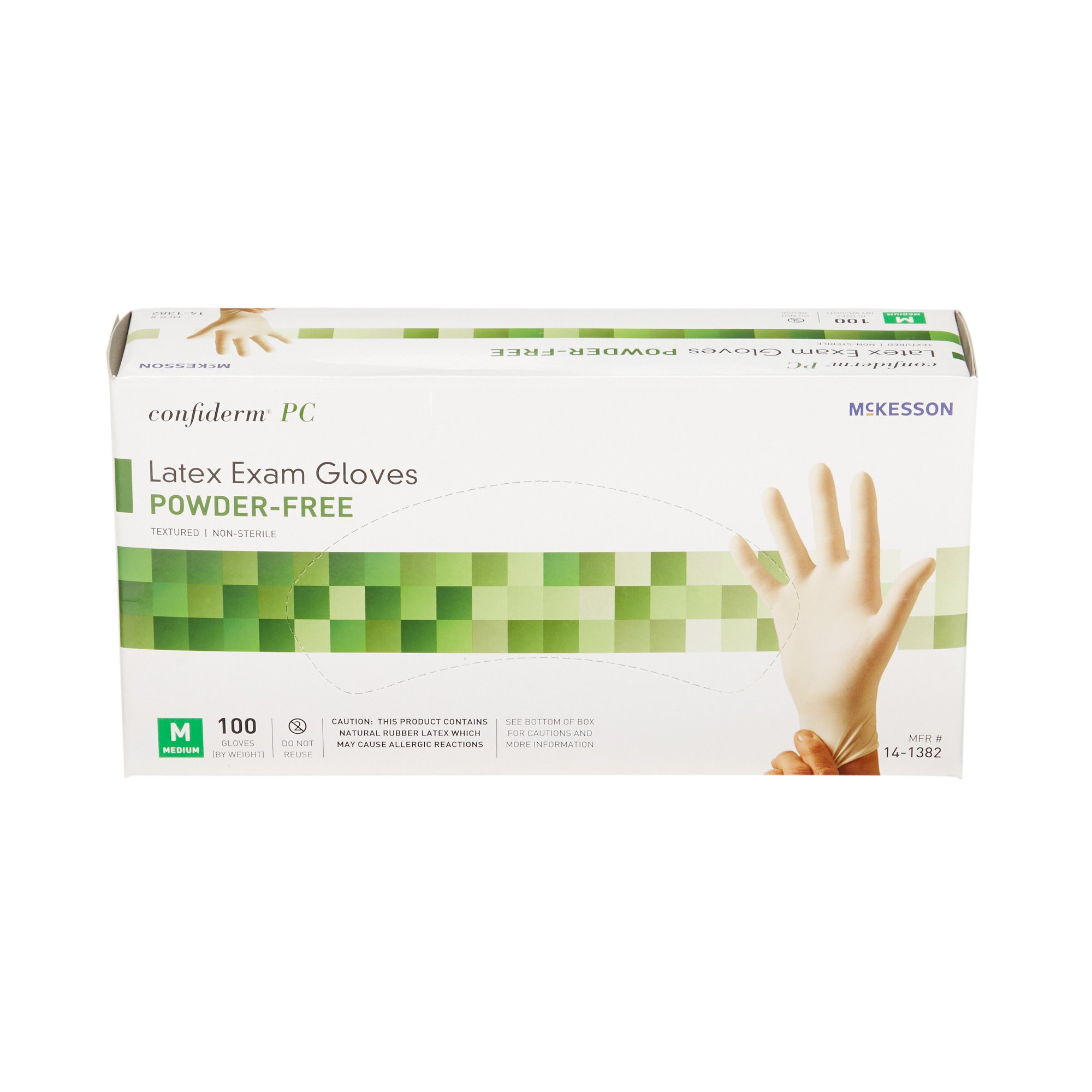 McKesson Confiderm® Latex Exam Glove, Medium, Ivory - Image 5