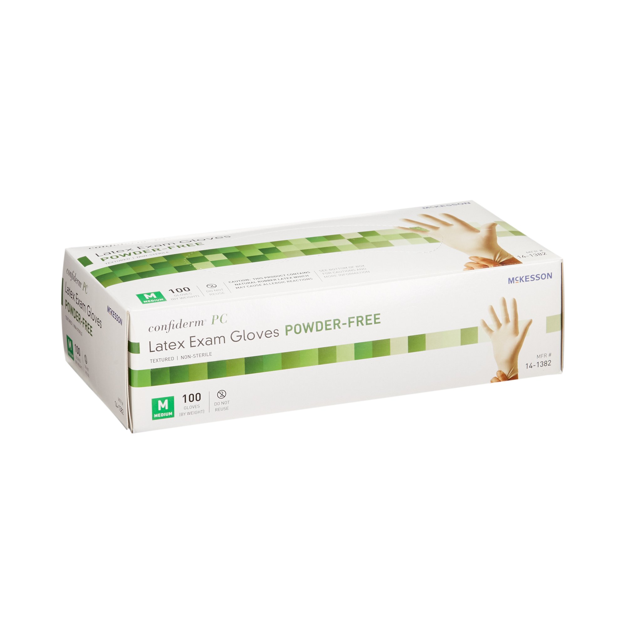 McKesson Confiderm® Latex Exam Glove, Medium, Ivory - Image 6