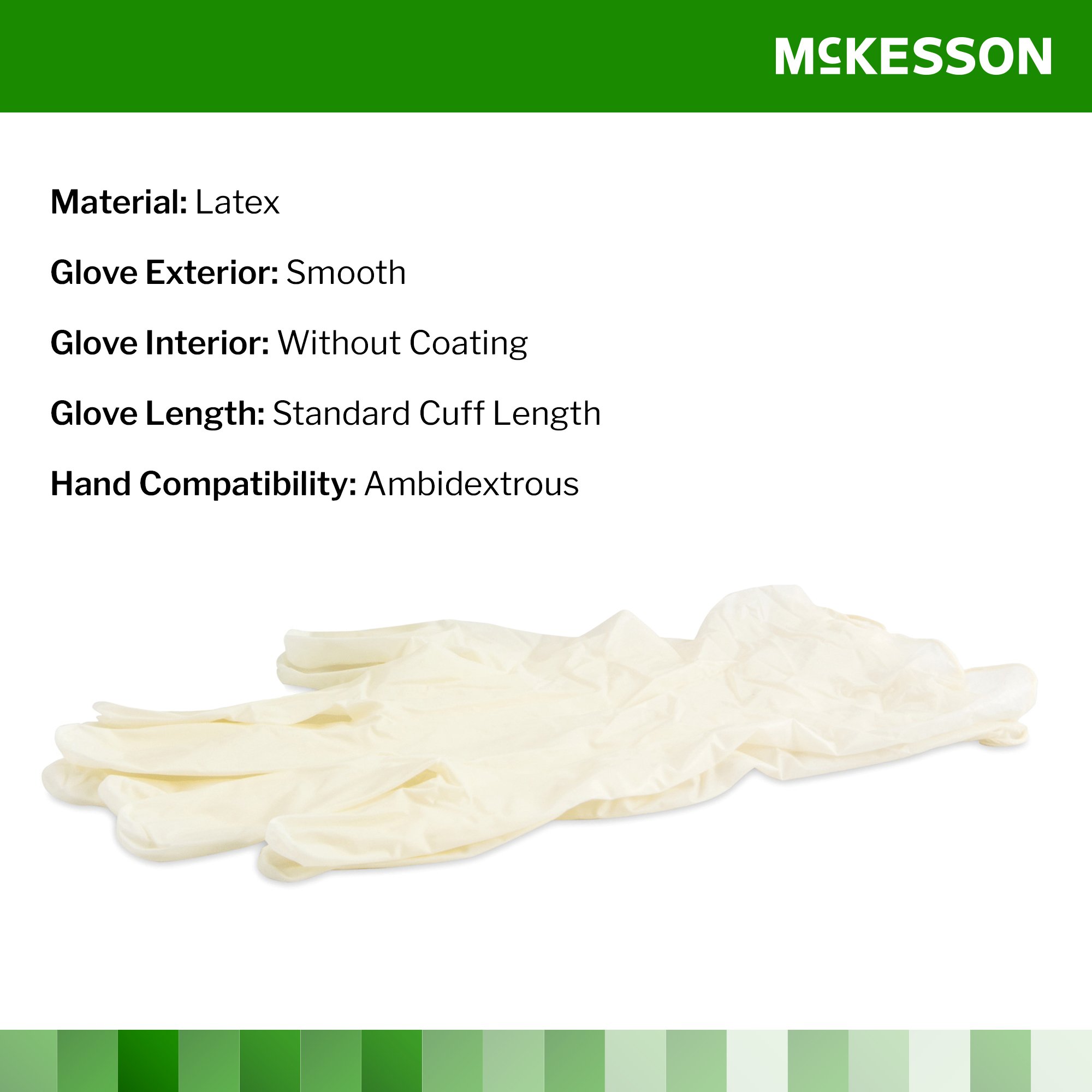 McKesson Confiderm® Latex Exam Glove, Small, Ivory - Image 3