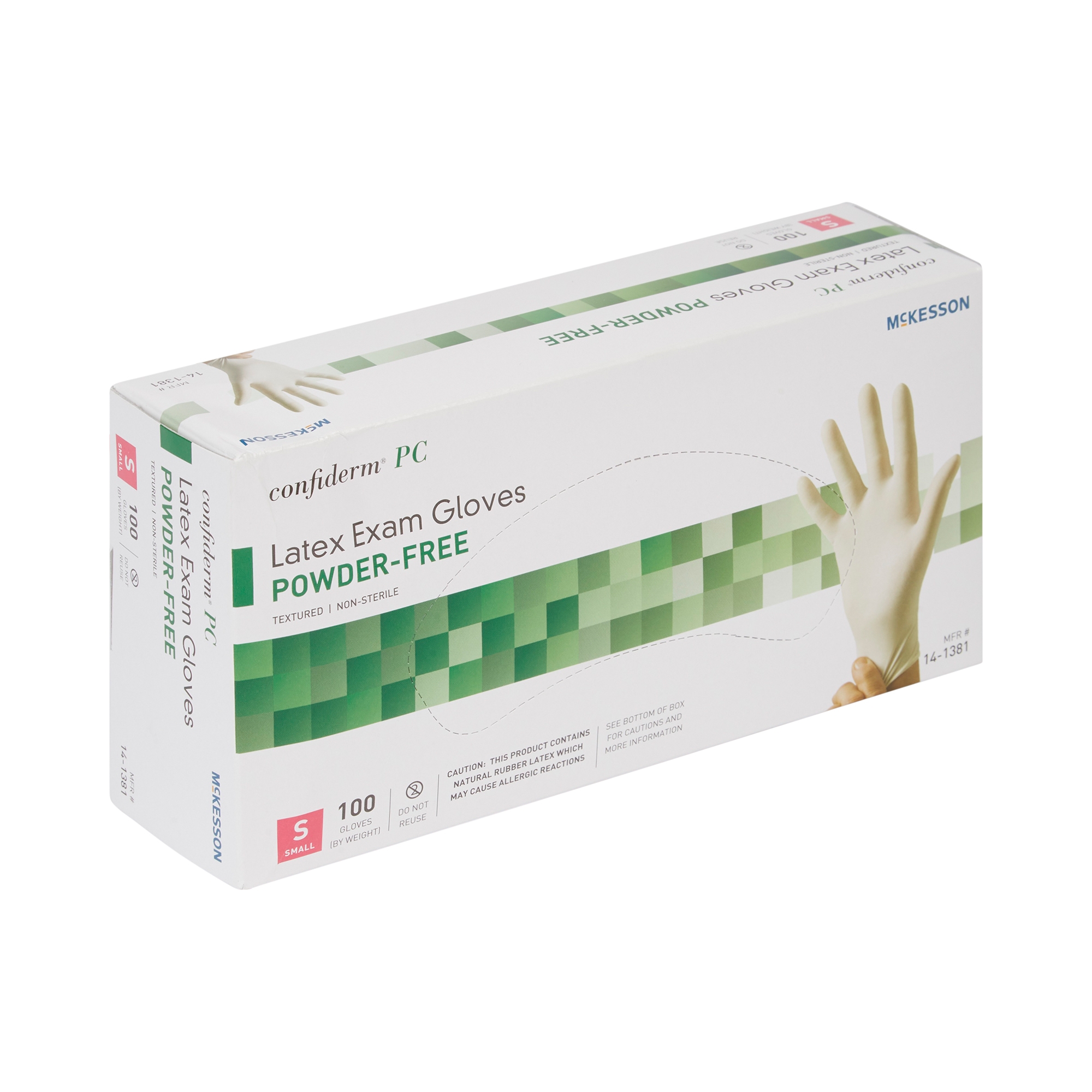 McKesson Confiderm® Latex Exam Glove, Small, Ivory - Image 6