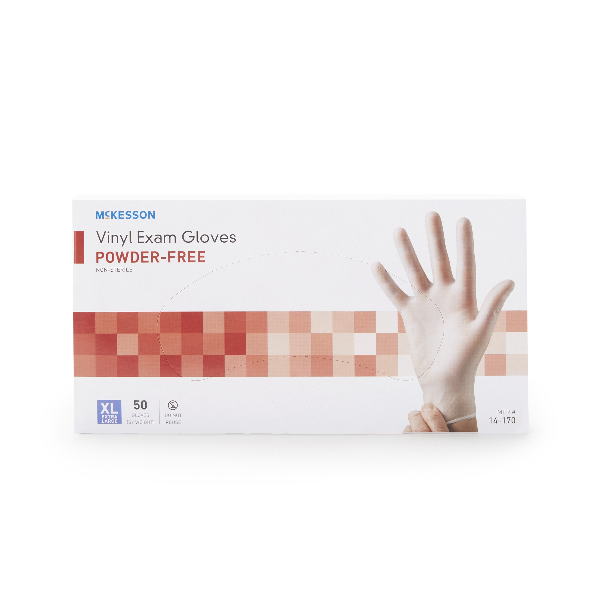 McKesson Confiderm® Vinyl Exam Glove, Extra Large, Clear - Image 5