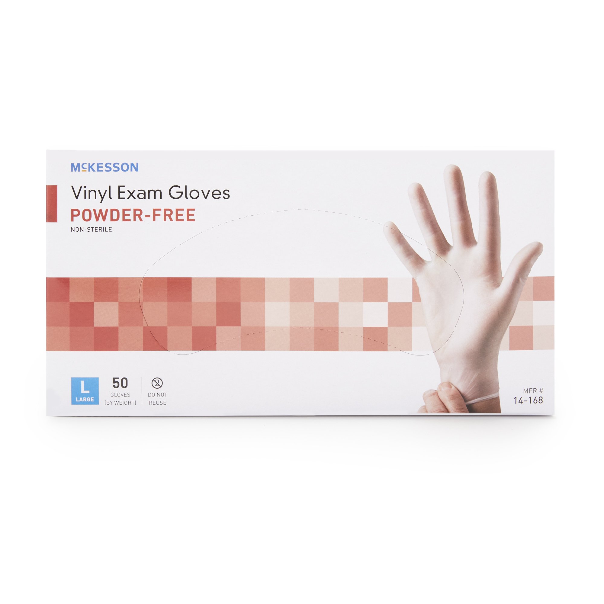 McKesson Confiderm® Vinyl Exam Glove, Large, Clear - Image 5