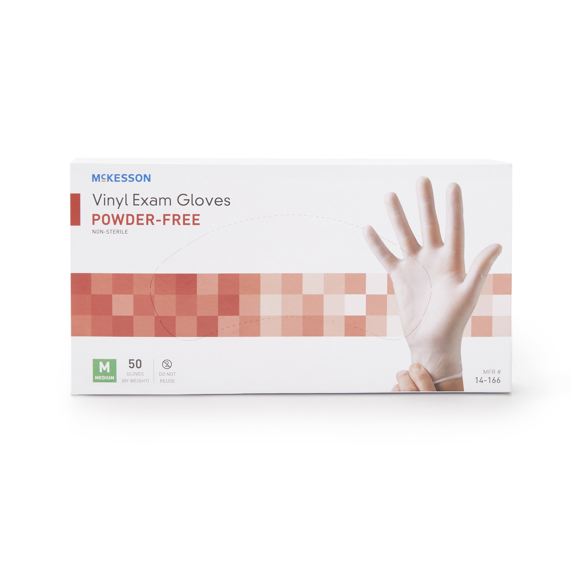 McKesson Confiderm® Vinyl Exam Glove, Medium, Clear - Image 5