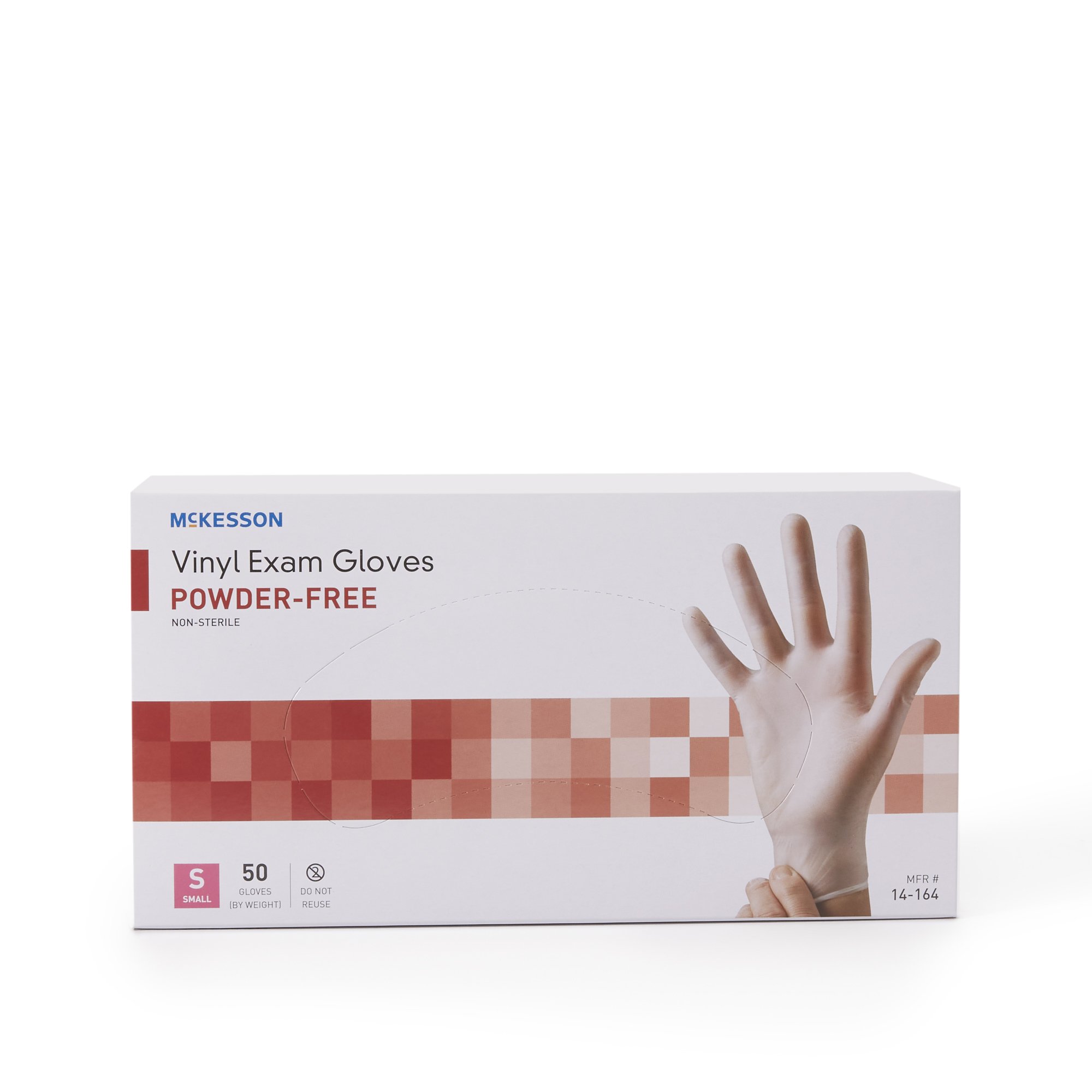 McKesson Confiderm® Vinyl Exam Glove, Small, Clear - Image 5