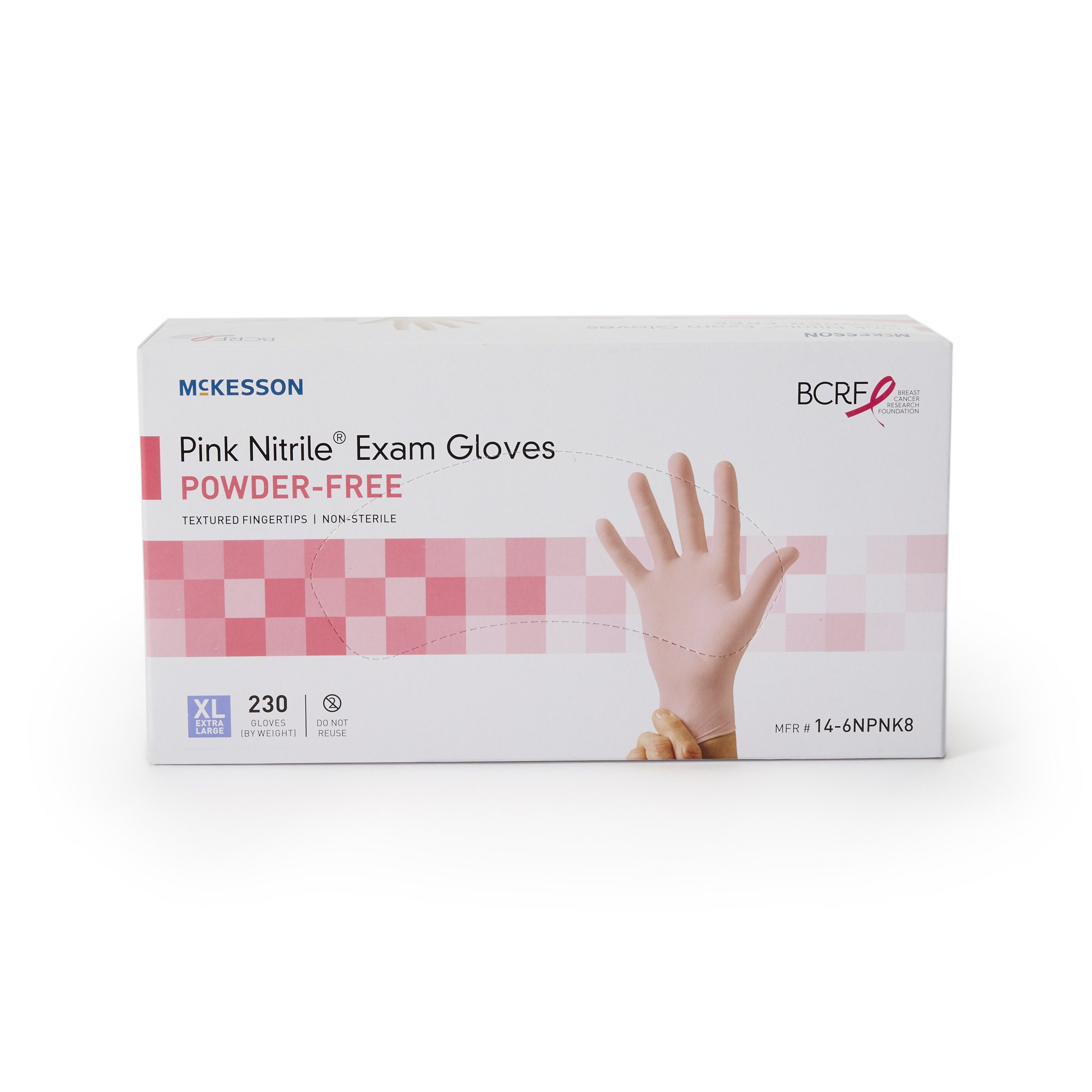 McKesson Pink Nitrile® Nitrile Exam Glove, Extra Large, Pink - Image 5