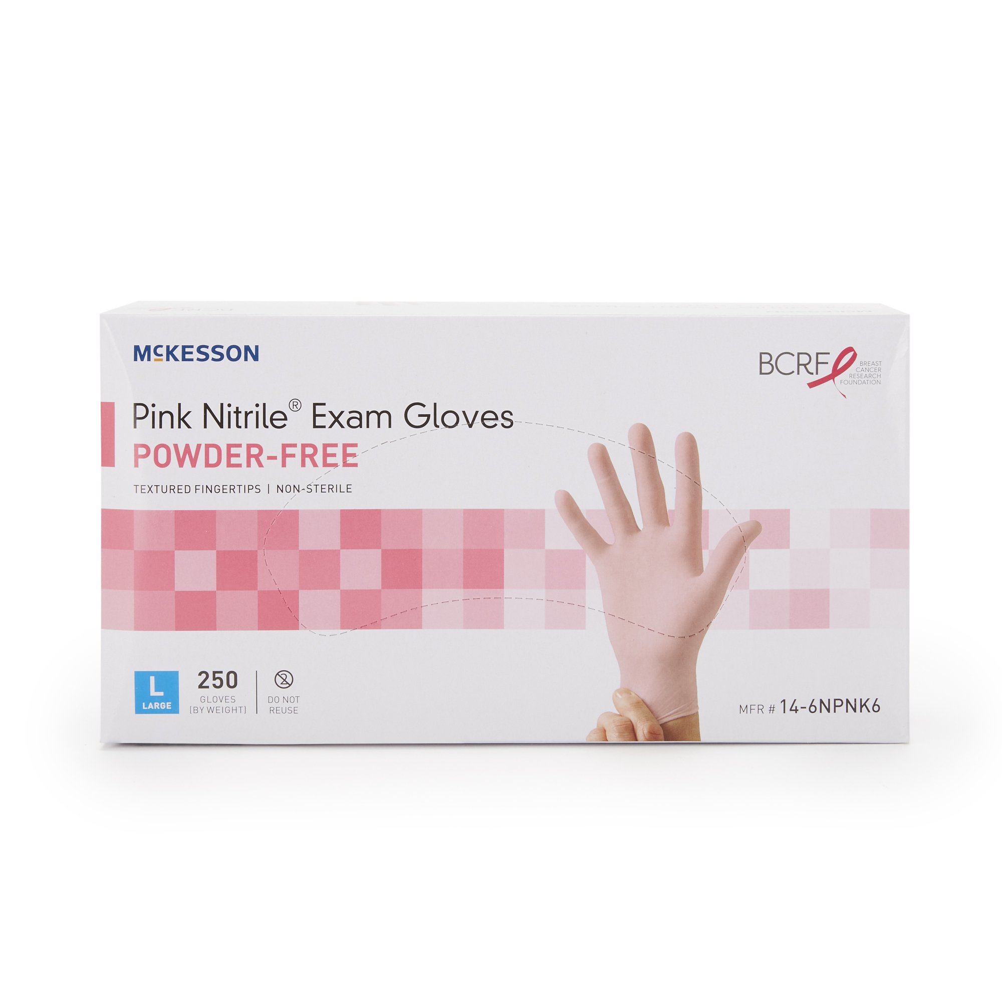 McKesson Pink Nitrile® Nitrile Exam Glove, Large, Pink - Image 5