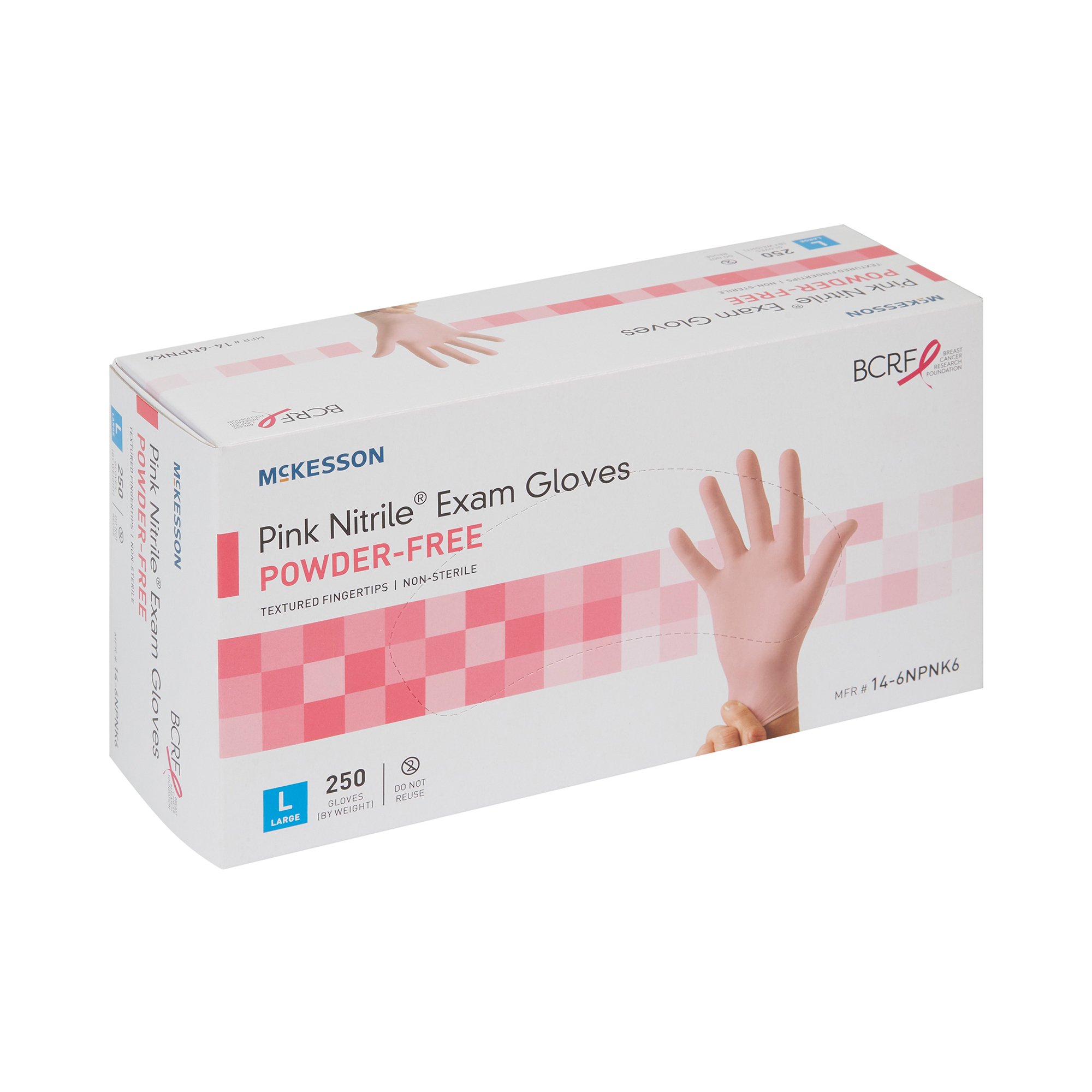McKesson Pink Nitrile® Nitrile Exam Glove, Large, Pink - Image 6