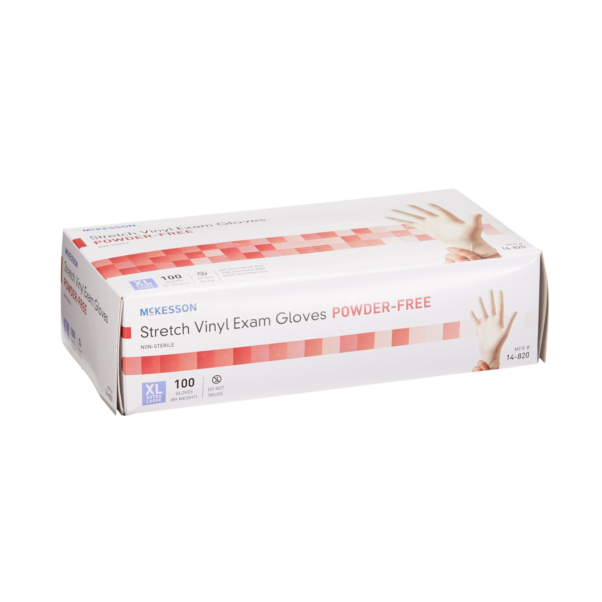 McKesson Stretch Vinyl Exam Glove, Extra Large, Ivory - Image 6