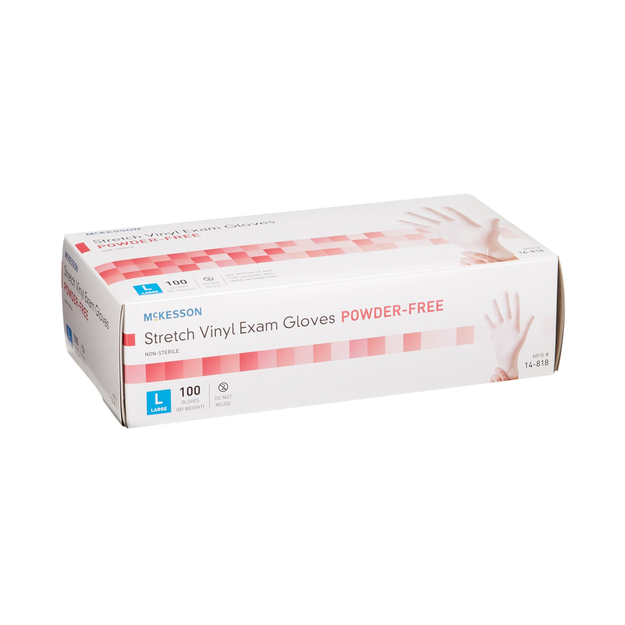 McKesson Stretch Vinyl Exam Glove, Large, Ivory - Image 6
