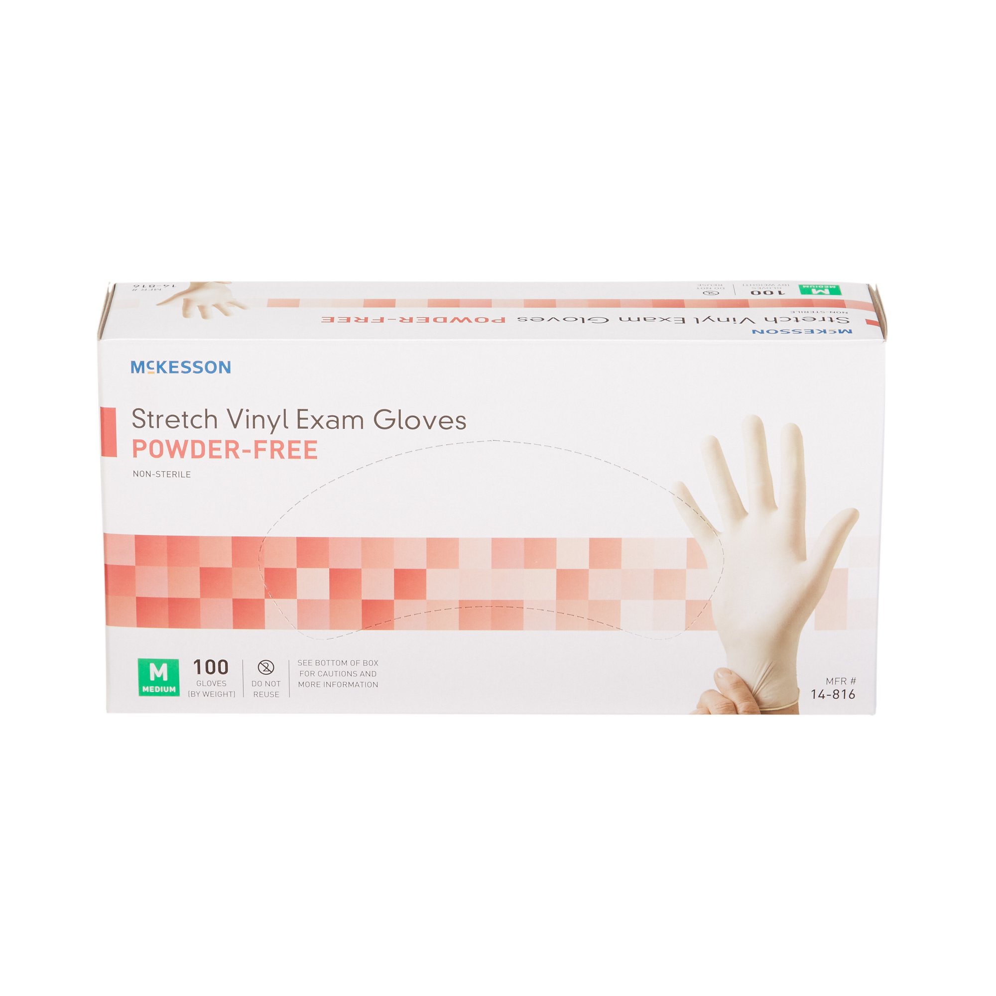 McKesson Stretch Vinyl Exam Glove, Medium, Ivory - Image 5